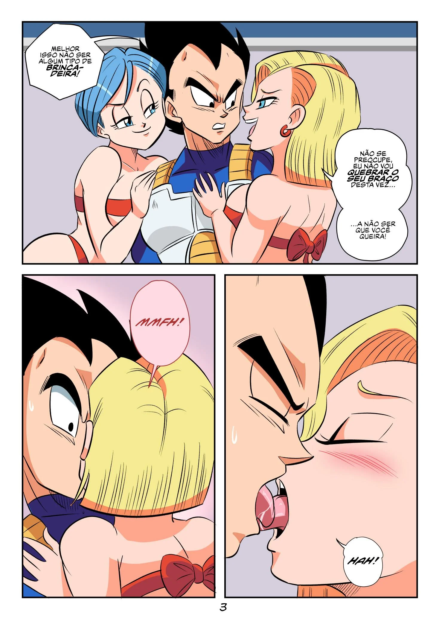 O presente de Vegeta &ndash; HQ Hentai &ndash; Completo e traduzido
