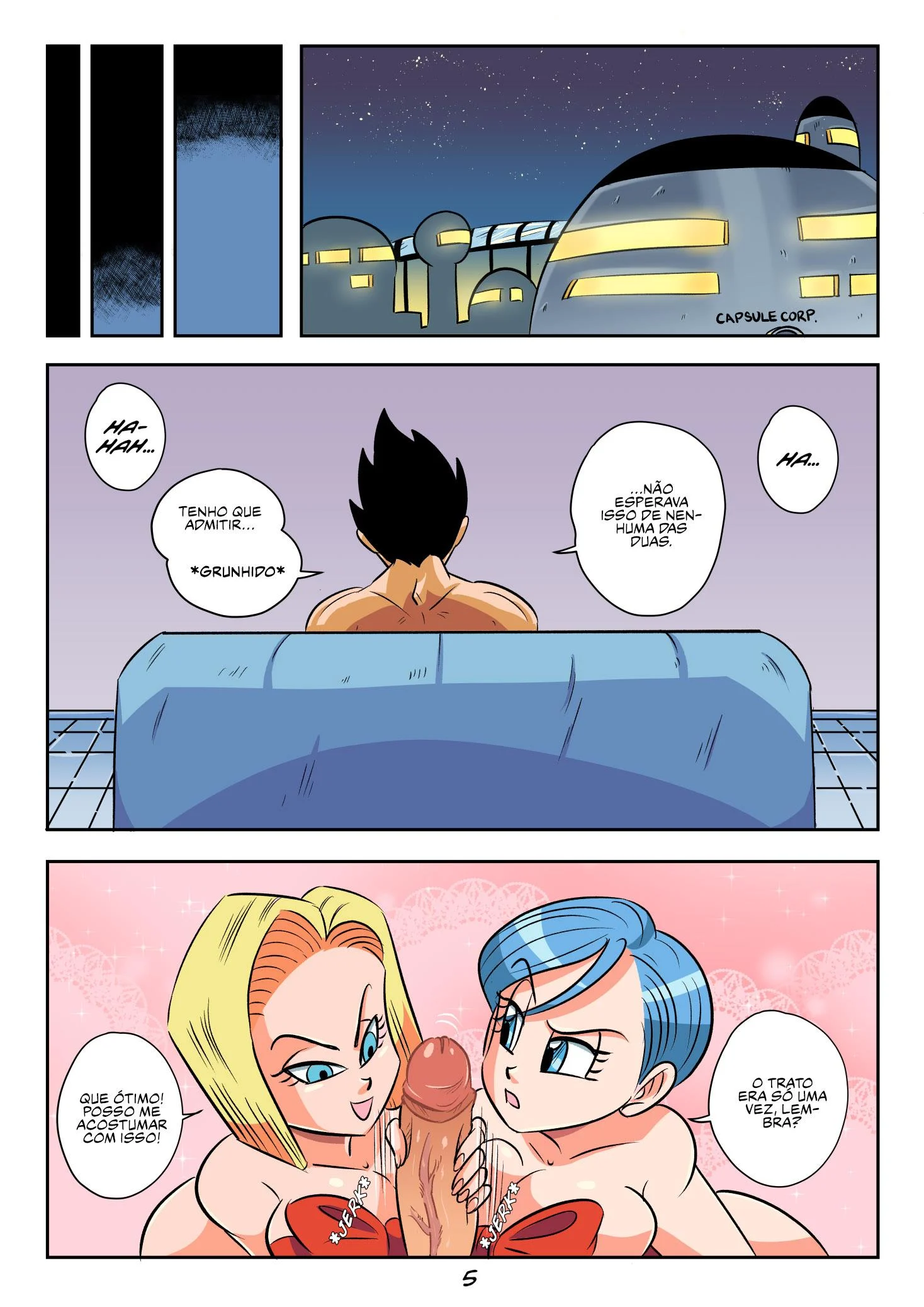 O presente de Vegeta &ndash; HQ Hentai &ndash; Completo e traduzido