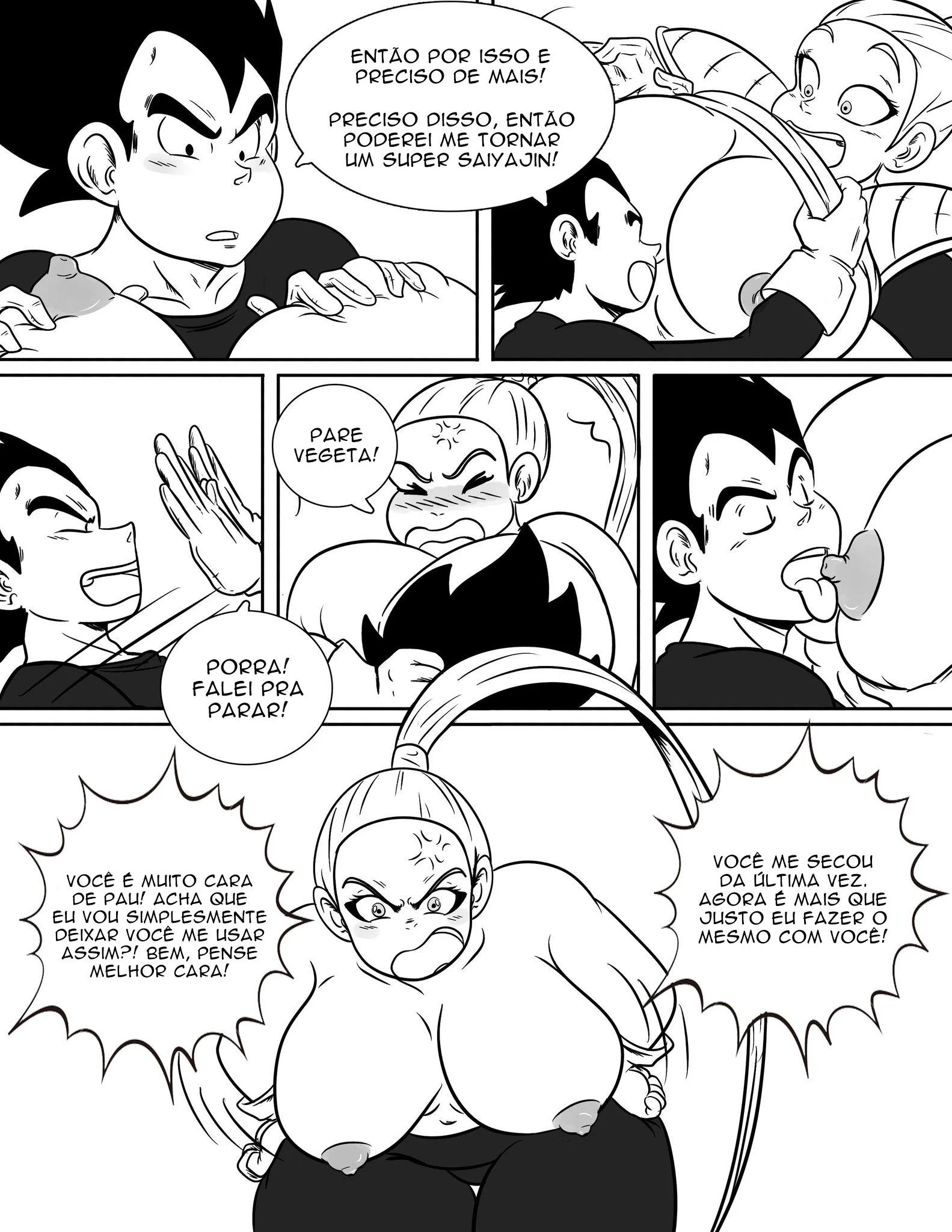 Os Peit&otilde;es da Bonyu &ndash; Dragon Ball Hentai &ndash; Tradu&ccedil;&atilde;o Completa