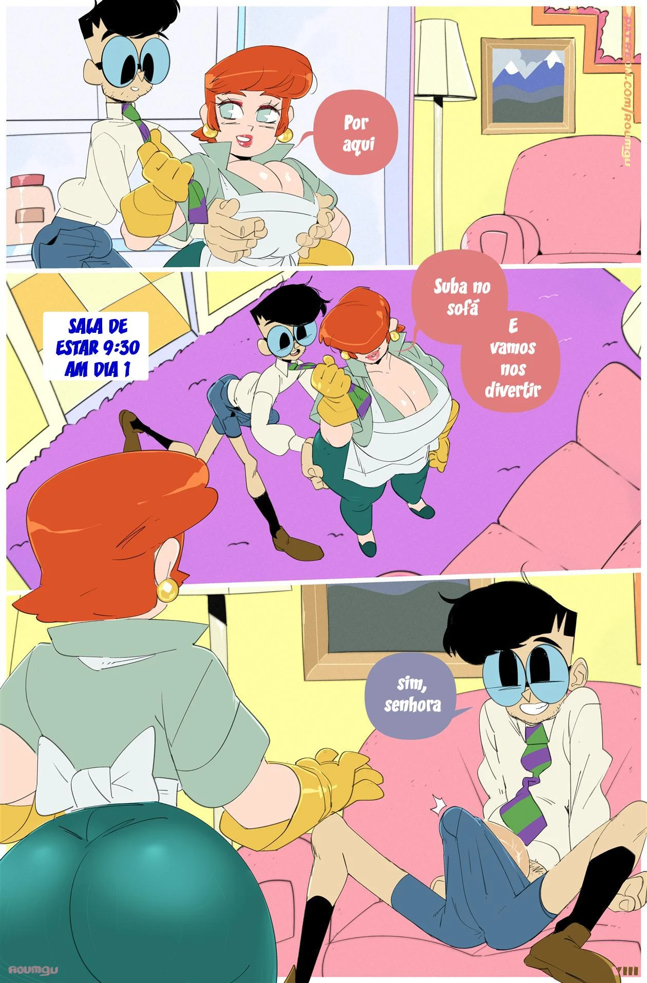 Pesquisas com a M&atilde;e de Dexter &ndash; Cartoon &ndash; Quadrinho De Sexo Em PT-BR