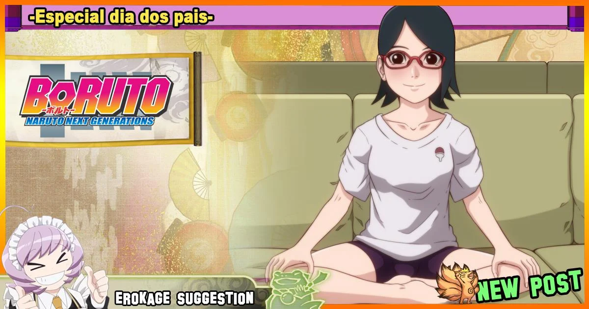 Presente de dia dos pais – Sarada Hentai – Tradução Completa Presente de dia dos pais – Sarada Hentai – Tradução Completa