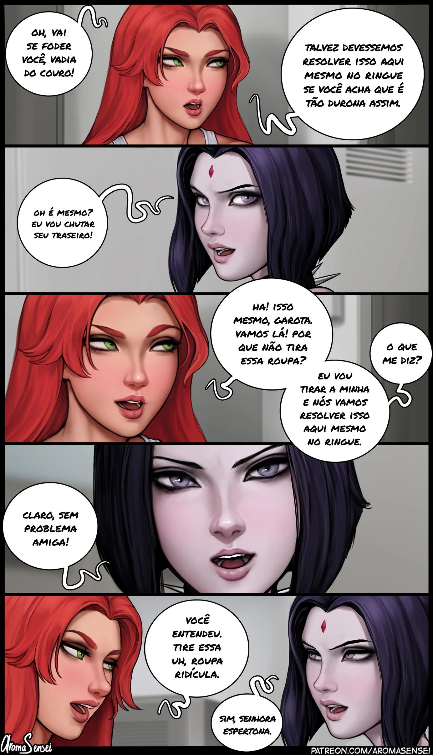 Ravena vs Estelar &ndash; Peit&otilde;es &ndash; Quadrinho De Sexo Em PT-BR