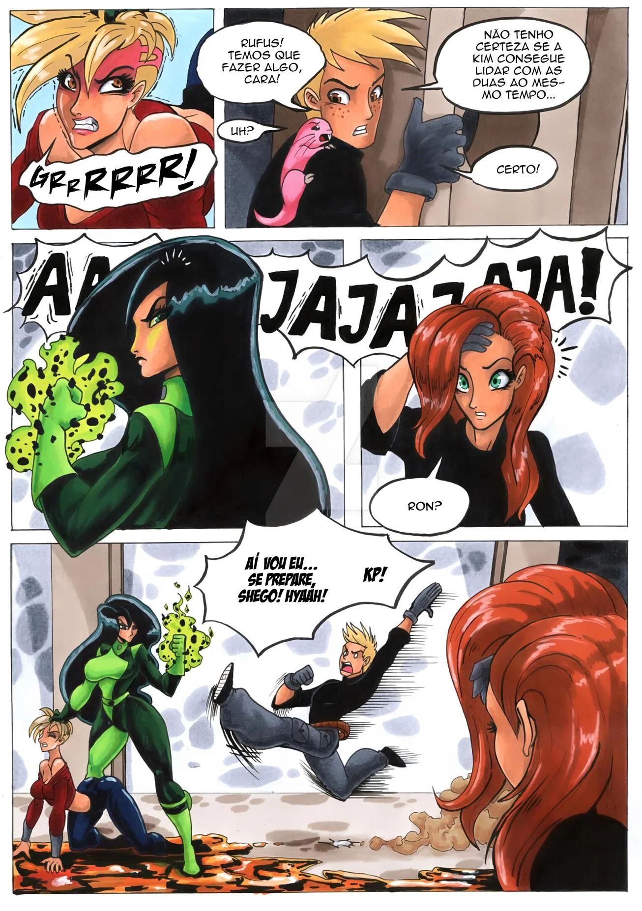 Ron Stoppable e seus novos bichinhos de estima&ccedil;&atilde;o &ndash; Peit&otilde;es &ndash; Completo e traduzido