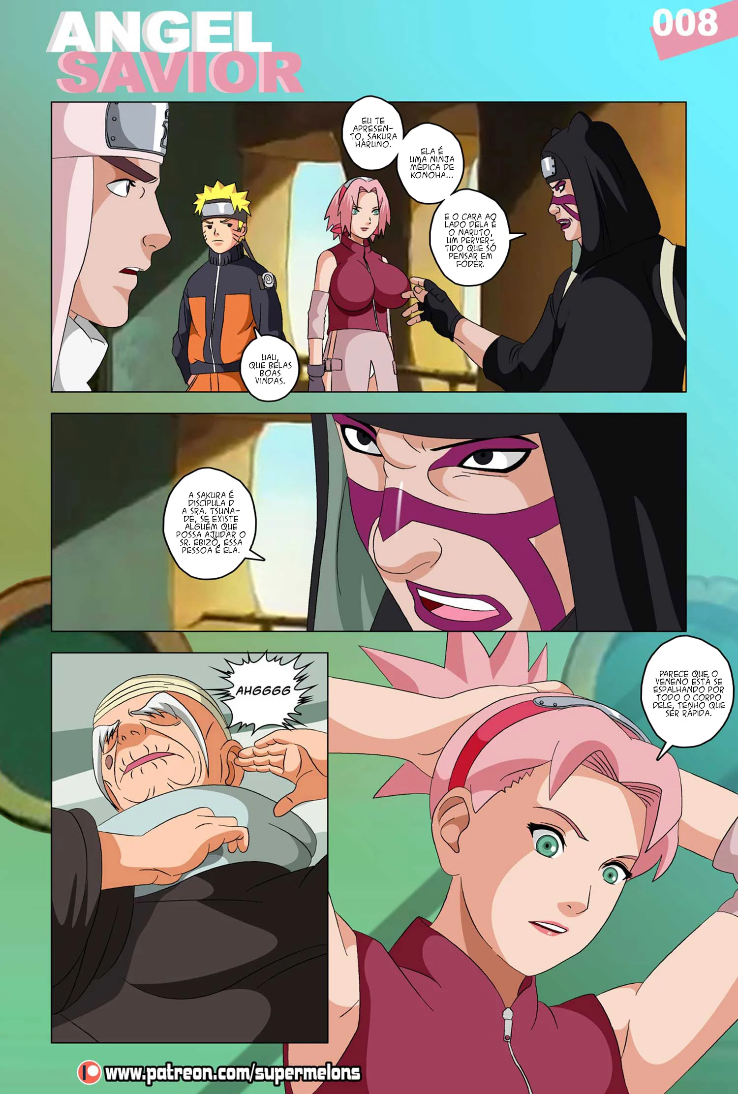 Sakura a ninja m&eacute;dica safada &ndash; Naruto Hentai &ndash; Ler Quadrinho Completos