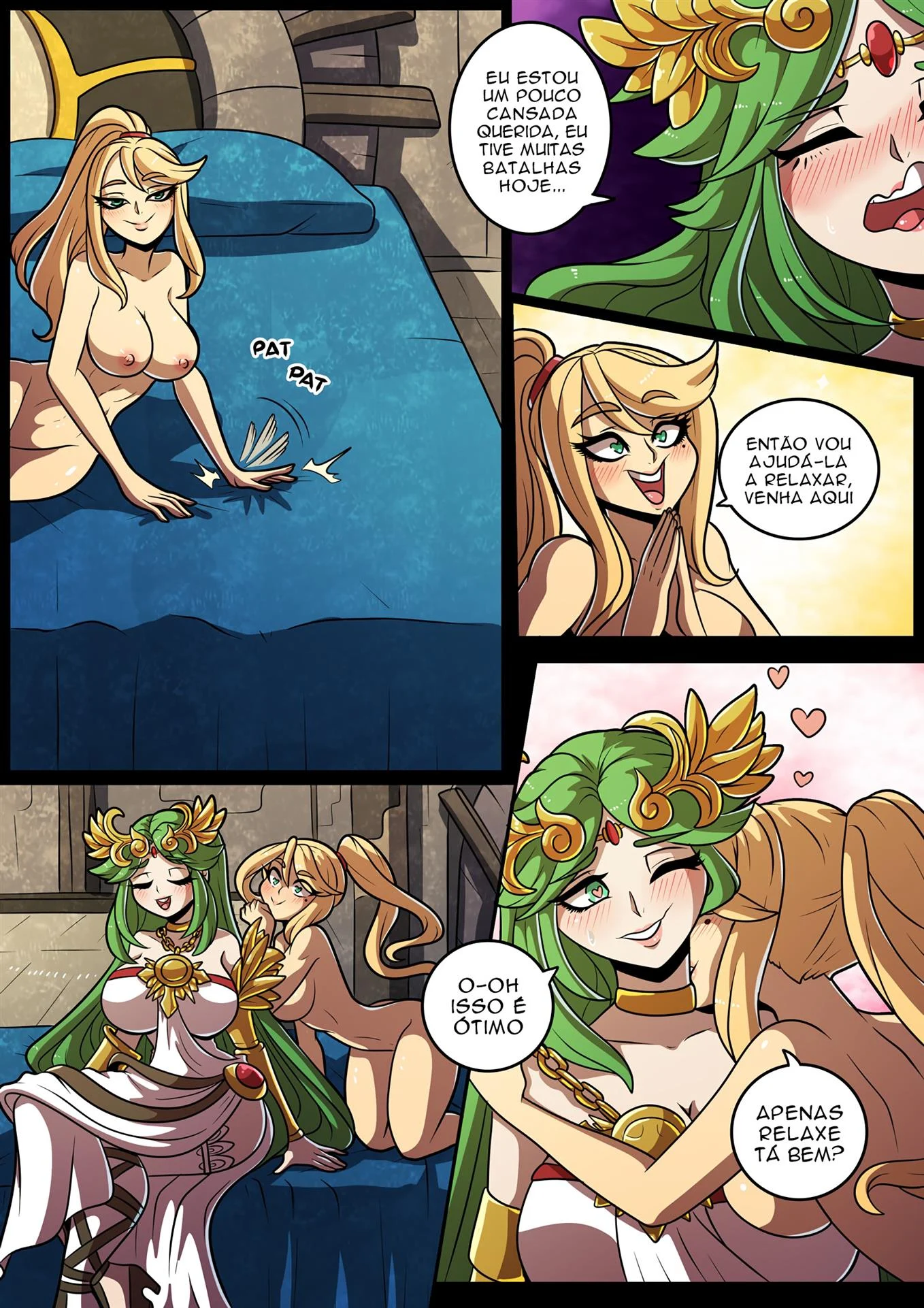 Samus e Palutena batalham na cama &ndash; Palutena Hentai &ndash; Exclusivo aqui