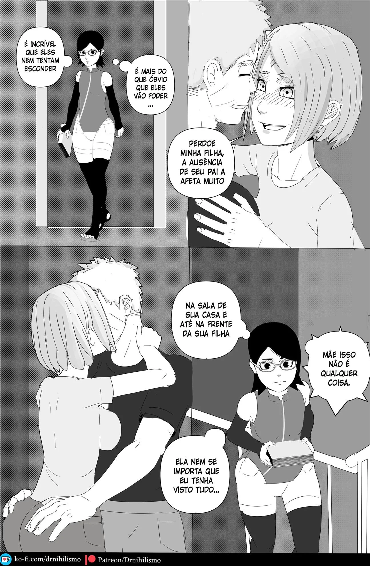 Sarada em busca do Mangekyo Sharingan &ndash; Anal &ndash; Ler Quadrinho Porno PT-BR