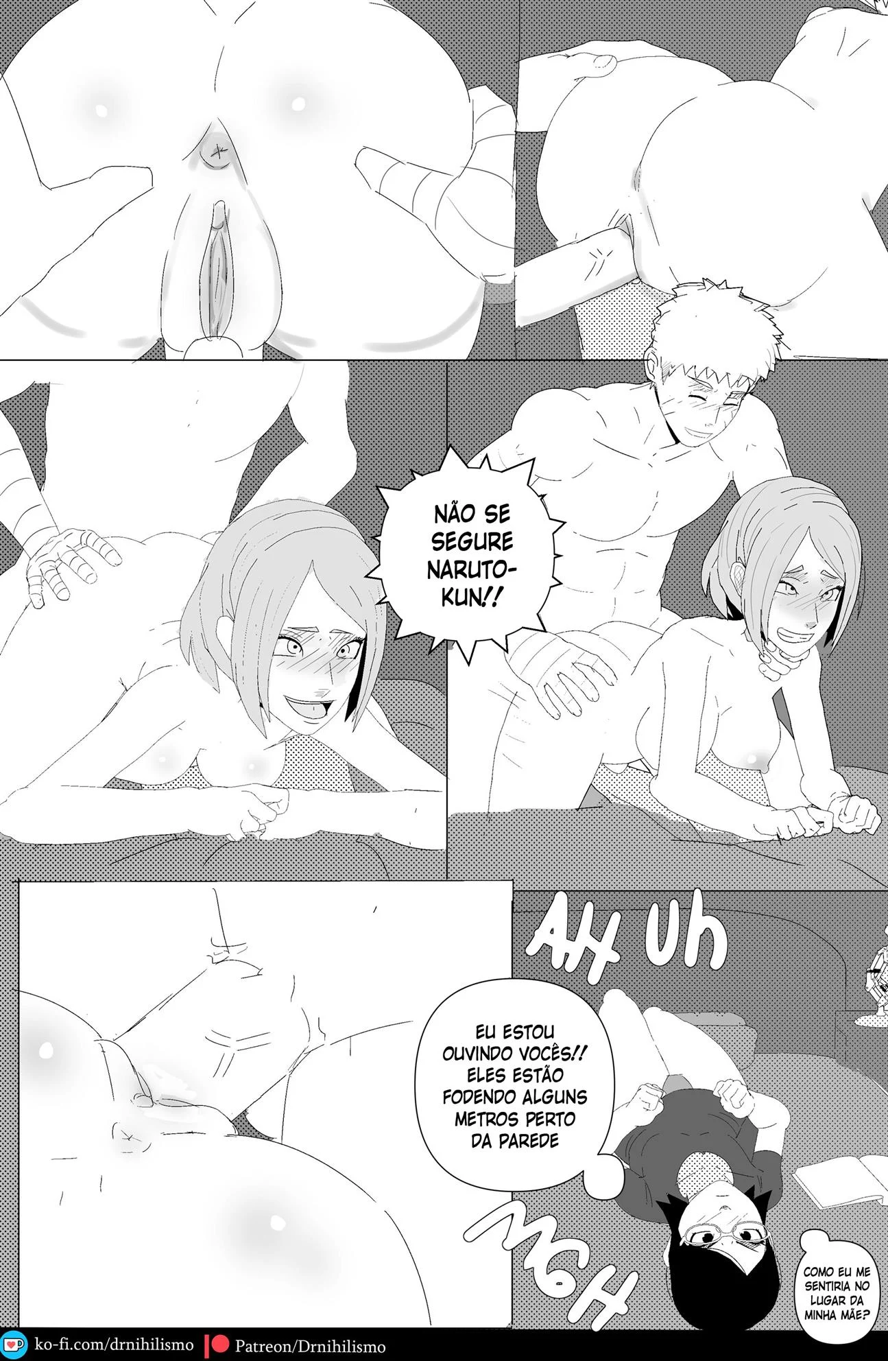 Sarada em busca do Mangekyo Sharingan &ndash; Anal &ndash; Ler Quadrinho Porno PT-BR
