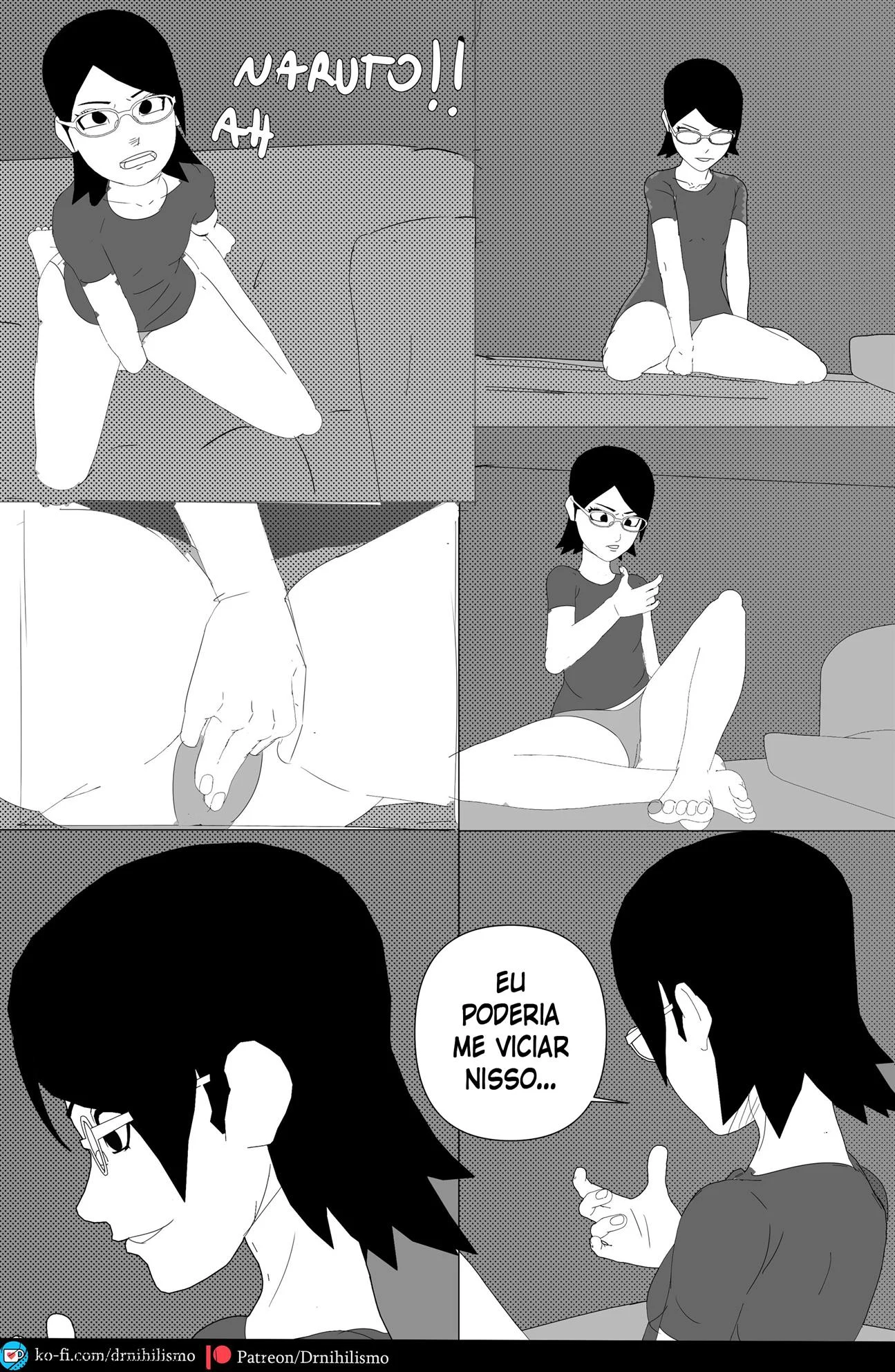 Sarada em busca do Mangekyo Sharingan &ndash; Anal &ndash; Ler Quadrinho Porno PT-BR