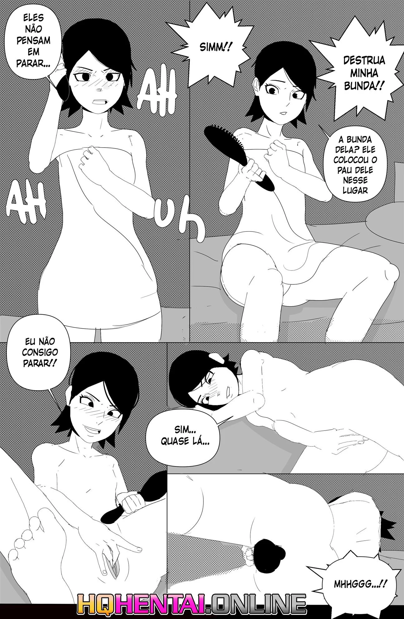 Sarada em busca do Mangekyo Sharingan &ndash; Anal &ndash; Ler Quadrinho Porno PT-BR
