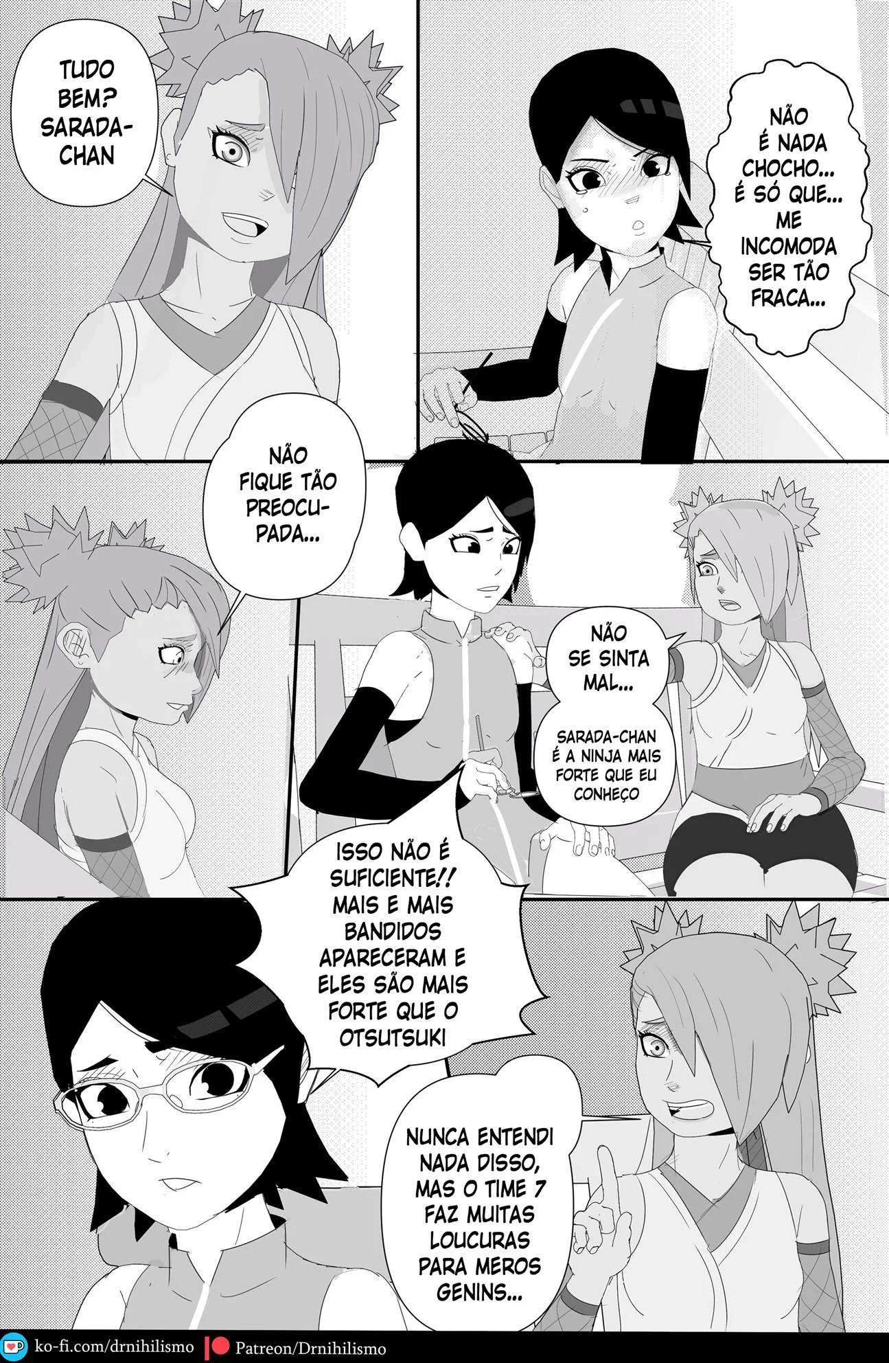 Sarada em busca do Mangekyo Sharingan &ndash; Anal &ndash; Ler Quadrinho Porno PT-BR