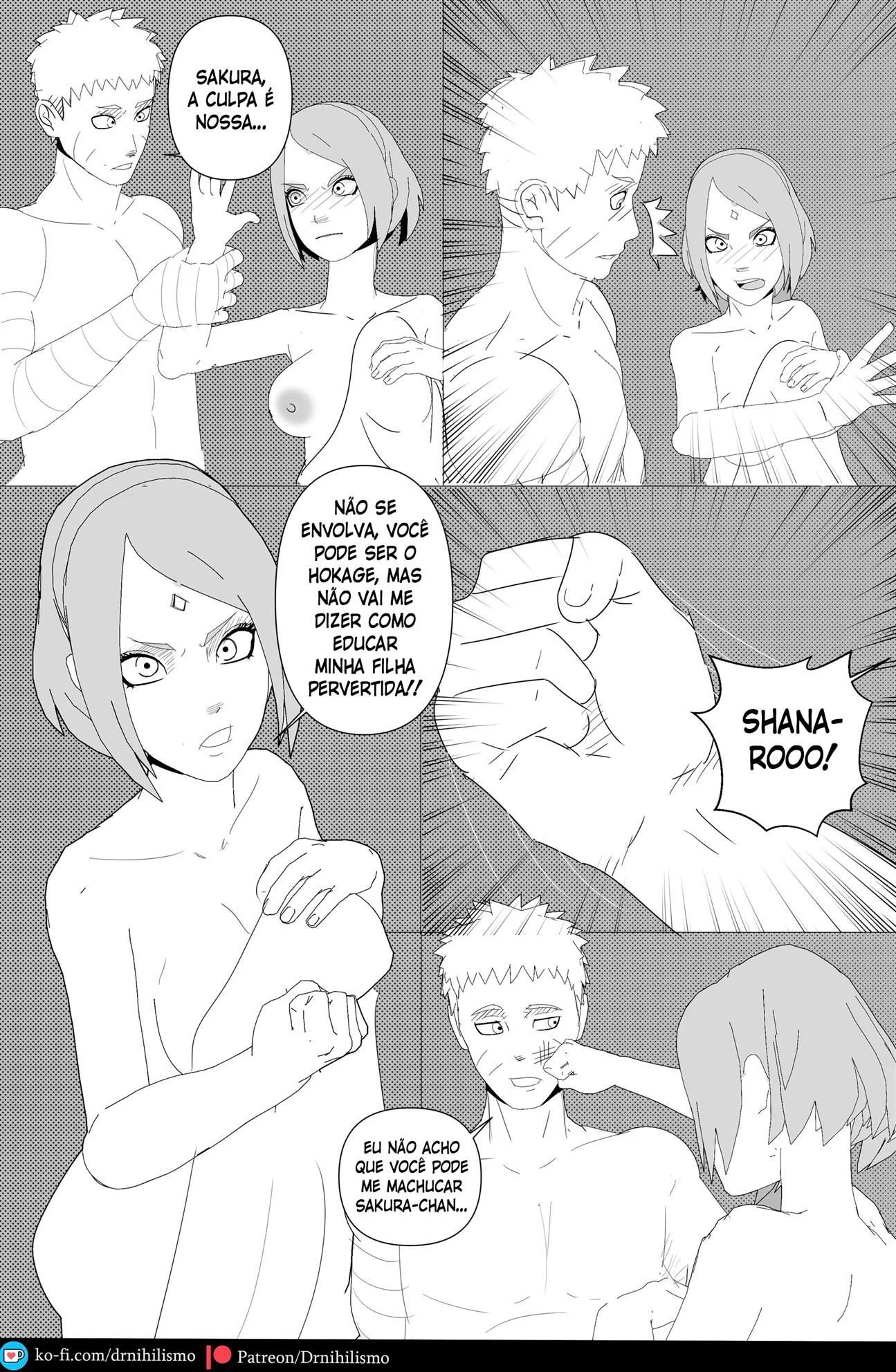 Sarada em busca do Mangekyo Sharingan &ndash; Anal &ndash; Ler Quadrinho Porno PT-BR