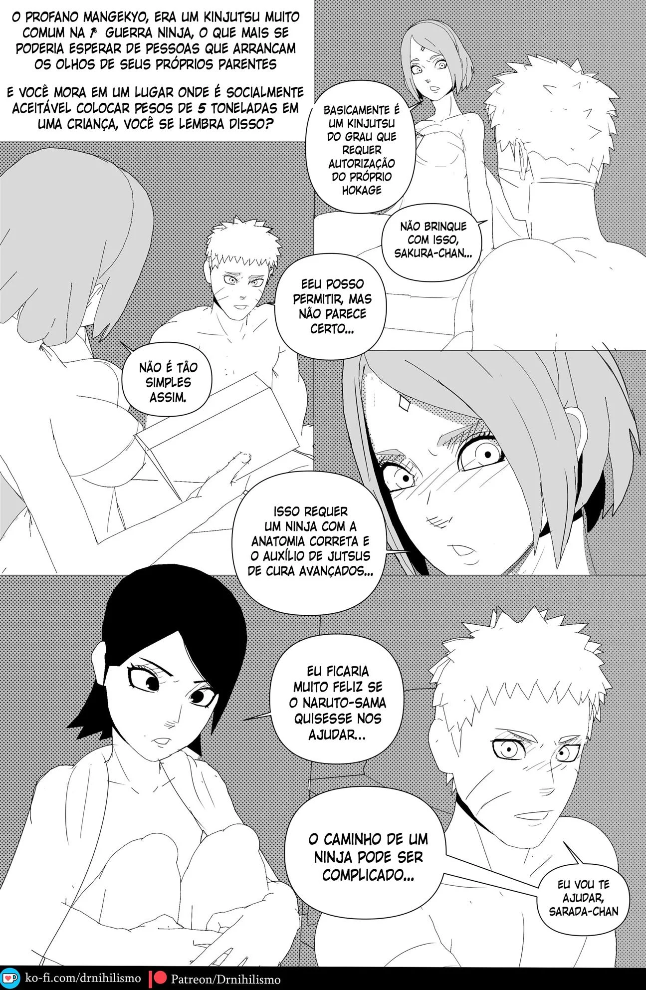 Sarada em busca do Mangekyo Sharingan &ndash; Anal &ndash; Ler Quadrinho Porno PT-BR