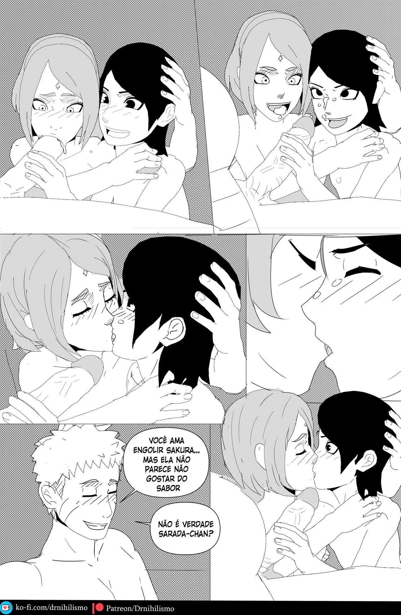 Sarada em busca do Mangekyo Sharingan &ndash; Anal &ndash; Ler Quadrinho Porno PT-BR