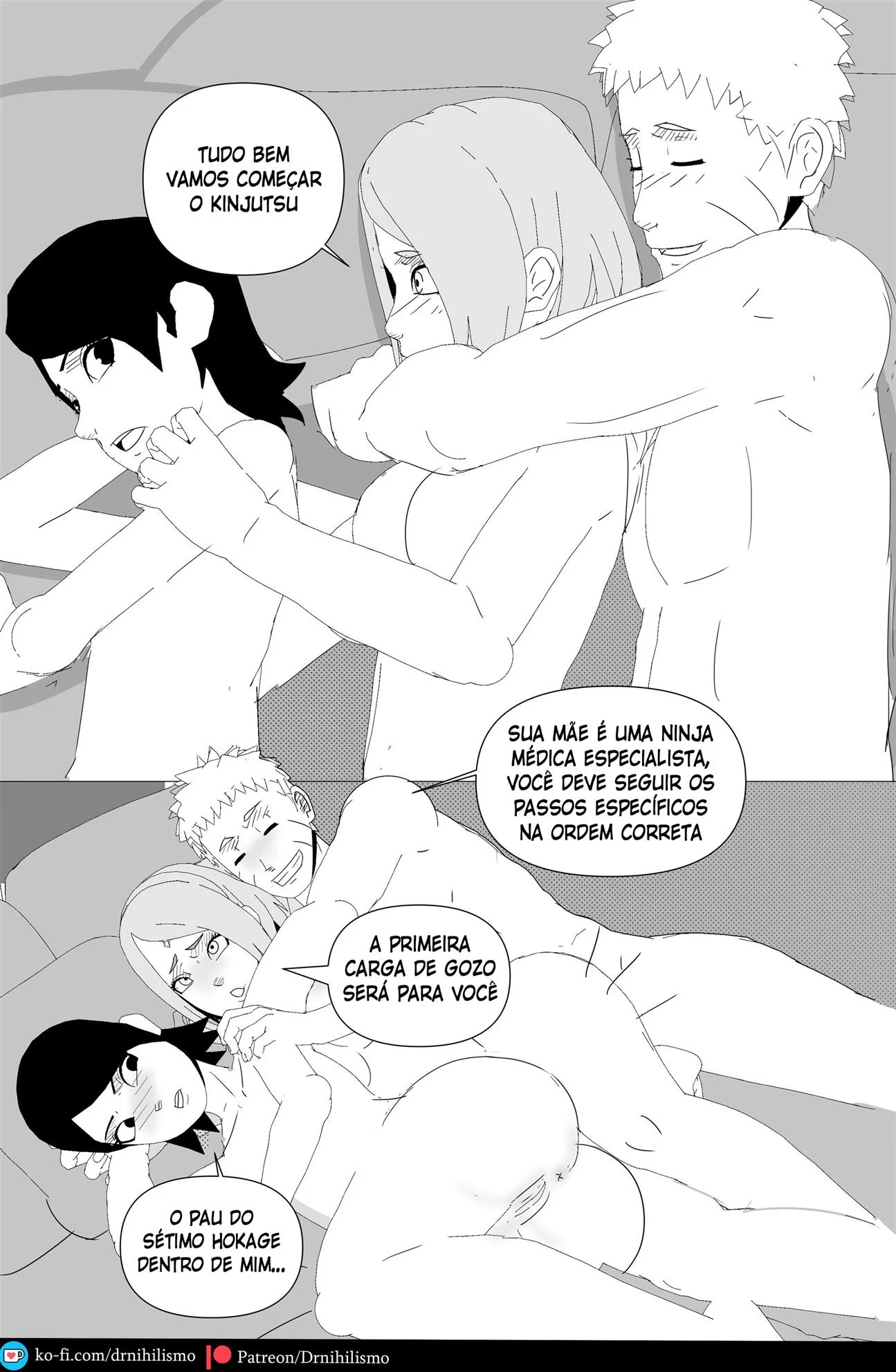 Sarada em busca do Mangekyo Sharingan &ndash; Anal &ndash; Ler Quadrinho Porno PT-BR