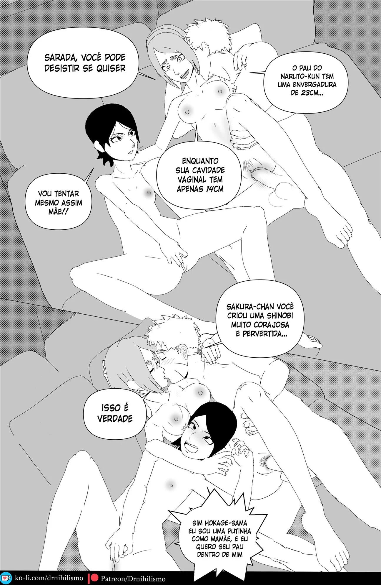 Sarada em busca do Mangekyo Sharingan &ndash; Anal &ndash; Ler Quadrinho Porno PT-BR