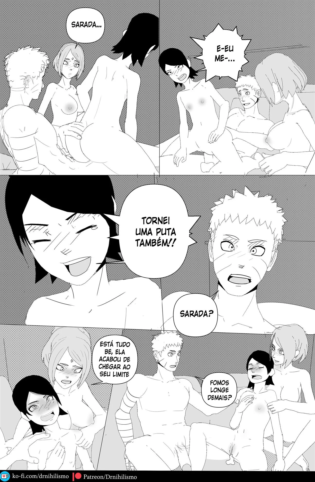 Sarada em busca do Mangekyo Sharingan &ndash; Anal &ndash; Ler Quadrinho Porno PT-BR