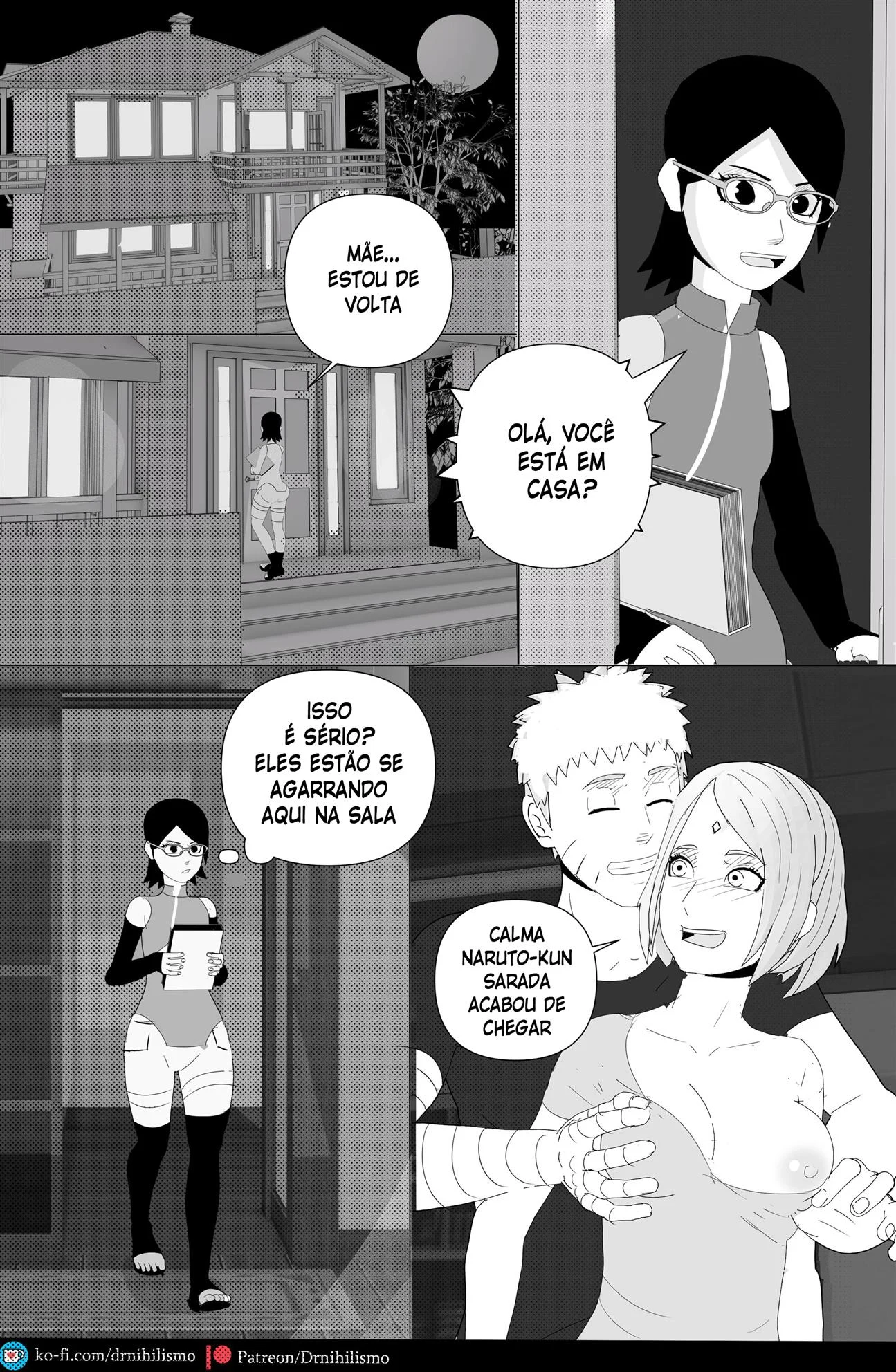 Sarada em busca do Mangekyo Sharingan &ndash; Anal &ndash; Ler Quadrinho Porno PT-BR