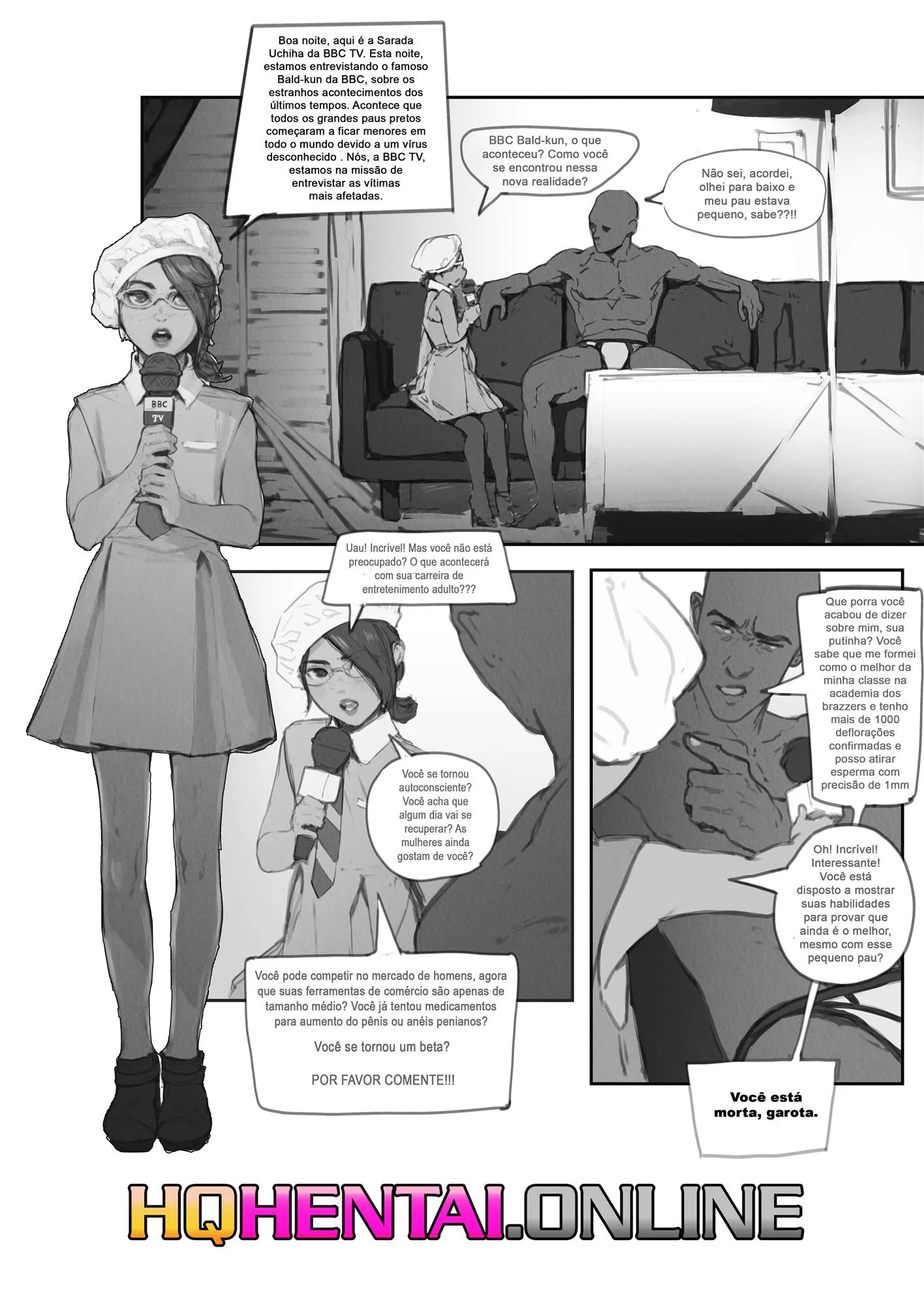 Sarada entrevista um ator pornô – Hentai – Em Português