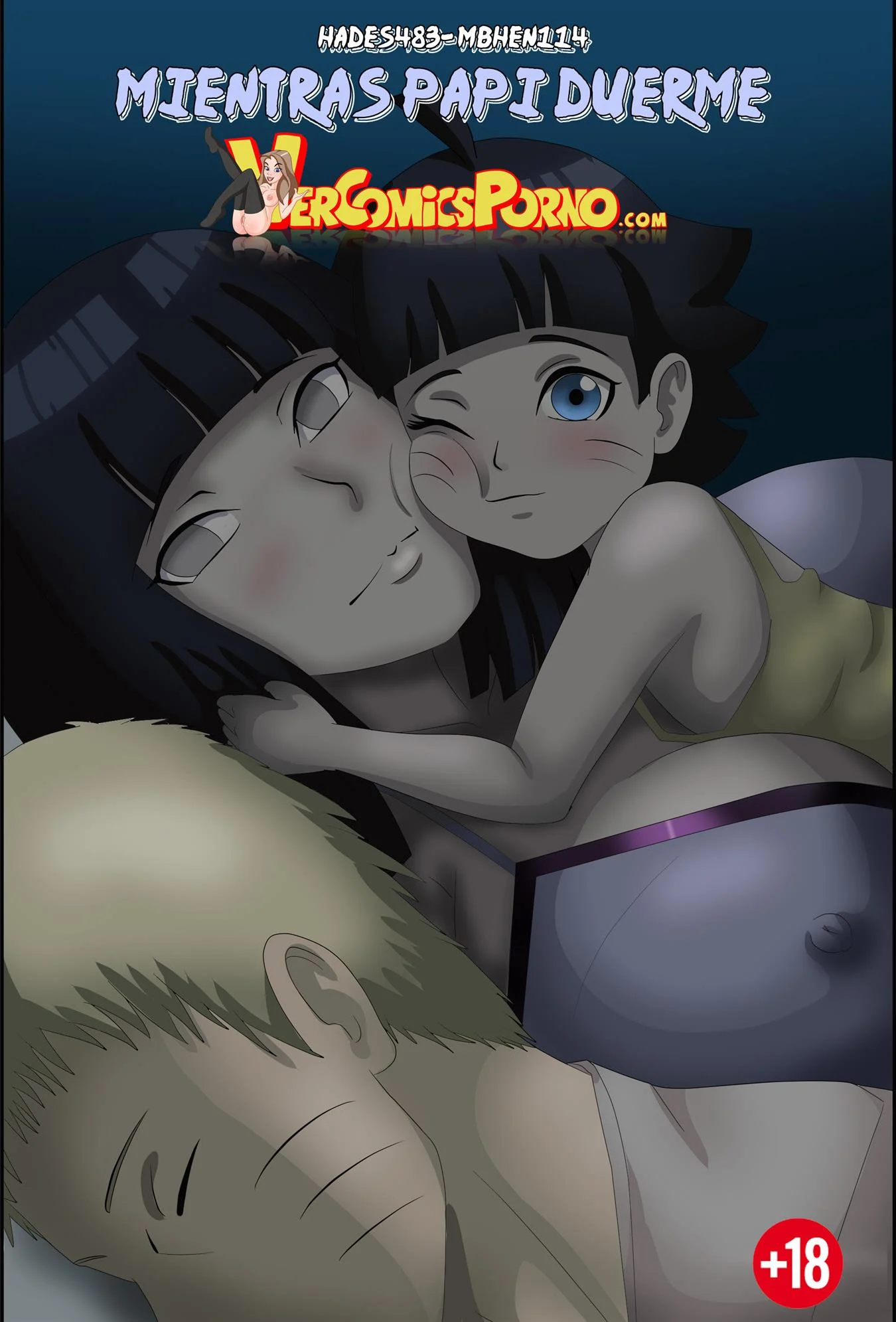 Se divertindo enquanto o papai dorme &ndash; HQ Hentai &ndash; Ler Quadrinho Porno PT-BR