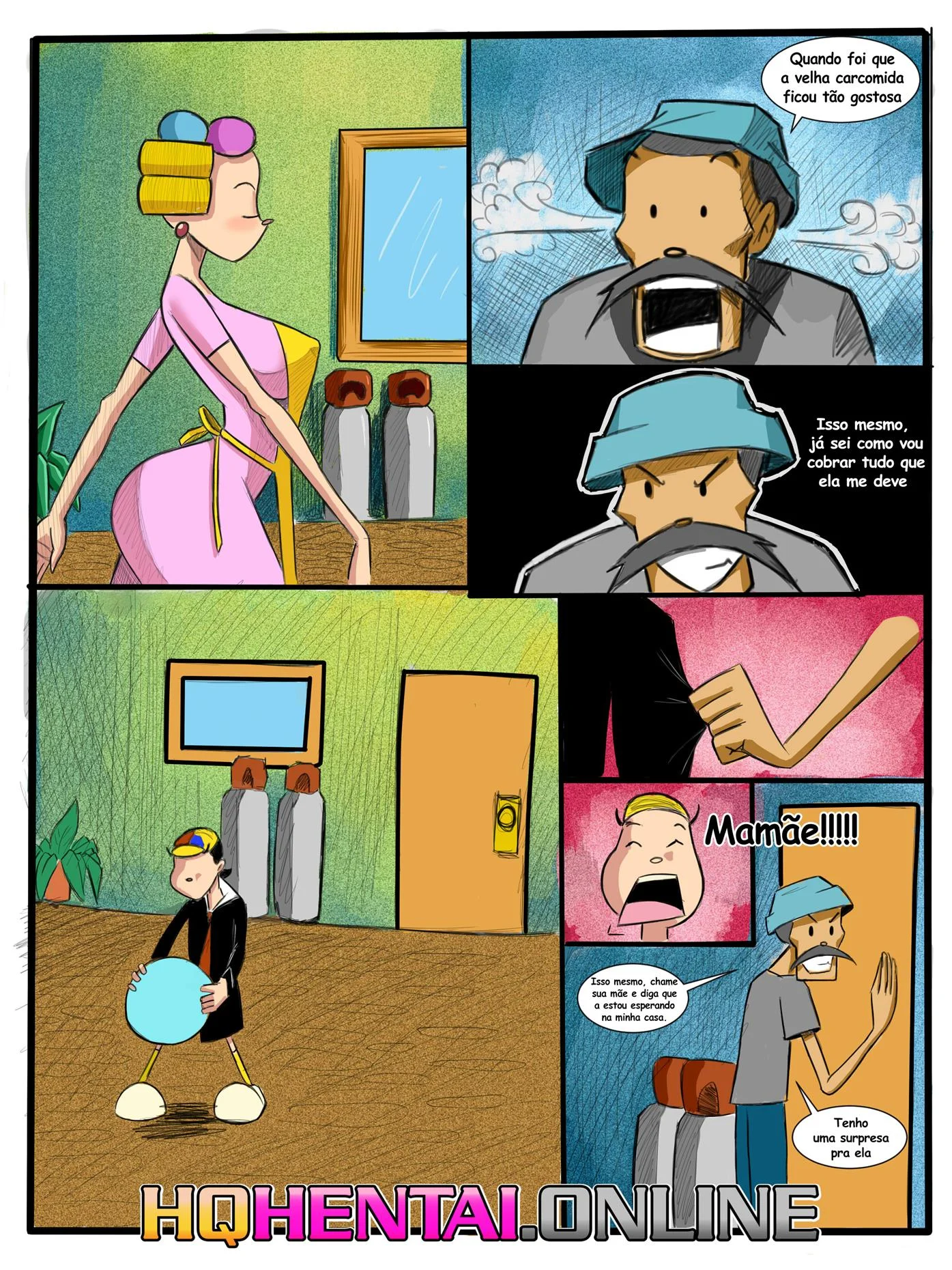 Se vingando da Dona Florinda – Estupro – Ler Quadrinho Porno PT-BR