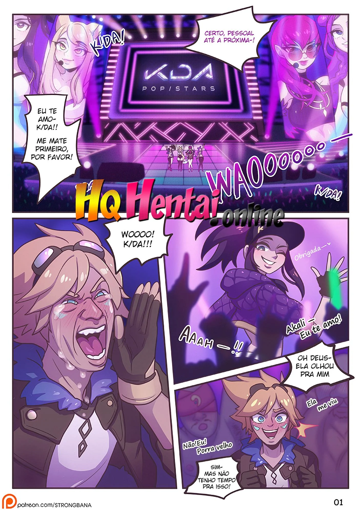 Sexo com K/DA depois do show &ndash; Raio-X &ndash; Ler Quadrinho Completos