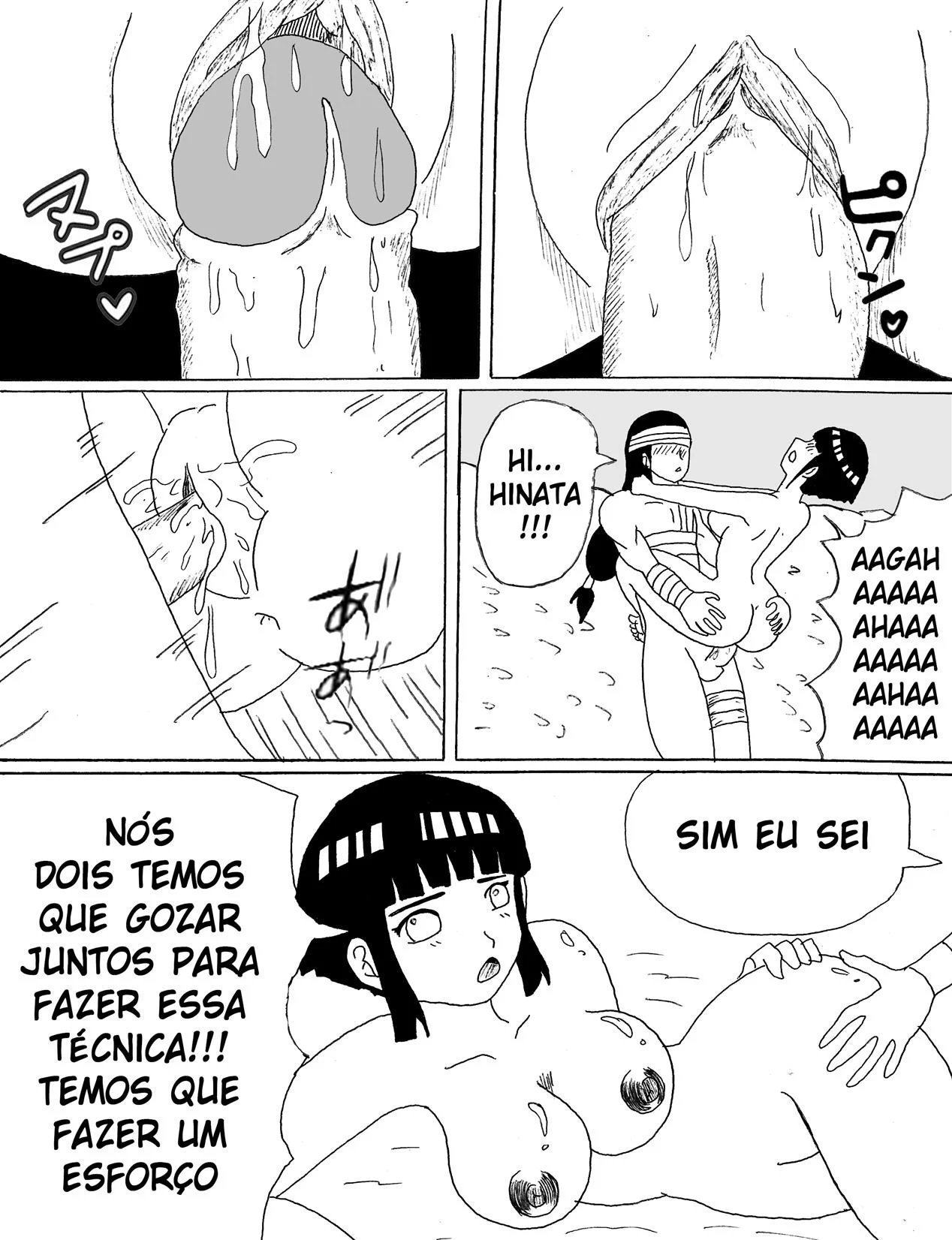 Sexo dos Hyugas 2 &ndash; Gozando Dentro &ndash; Ler Quadrinho Completos