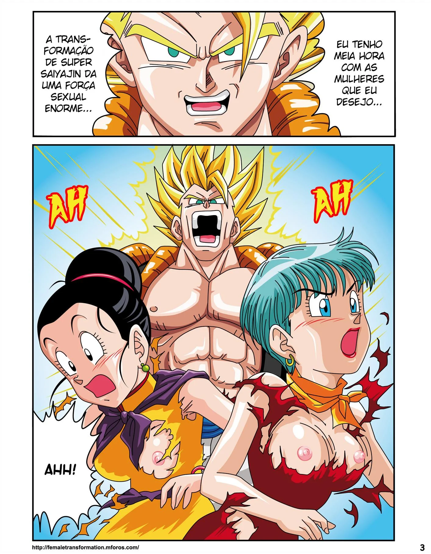 Sexo Saiyajin &ndash; HQ Hentai &ndash; Ler Quadrinho Porno PT-BR