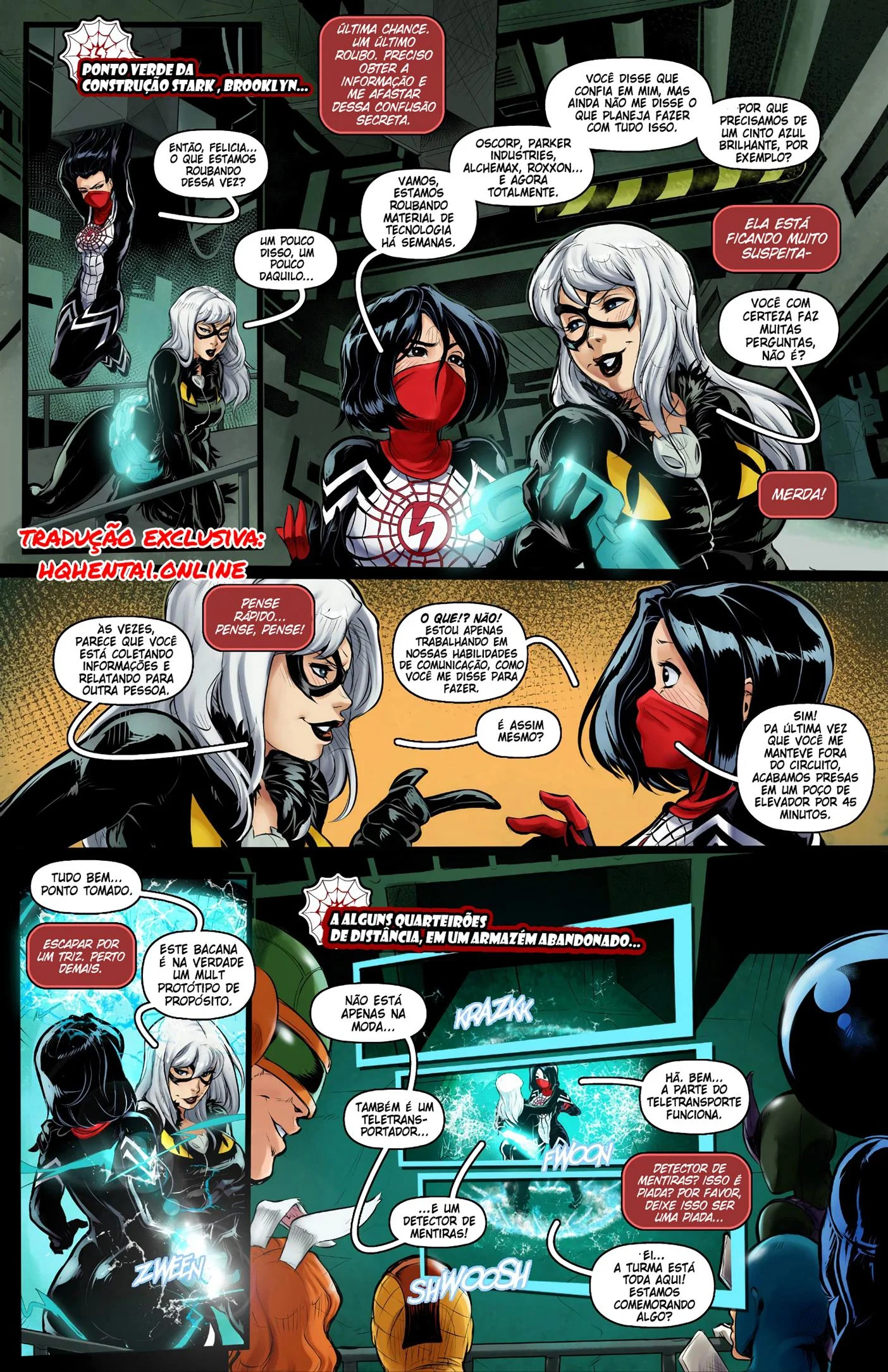 Silk a agente infiltrada &ndash; Sexo Grupal &ndash; Sem Censura