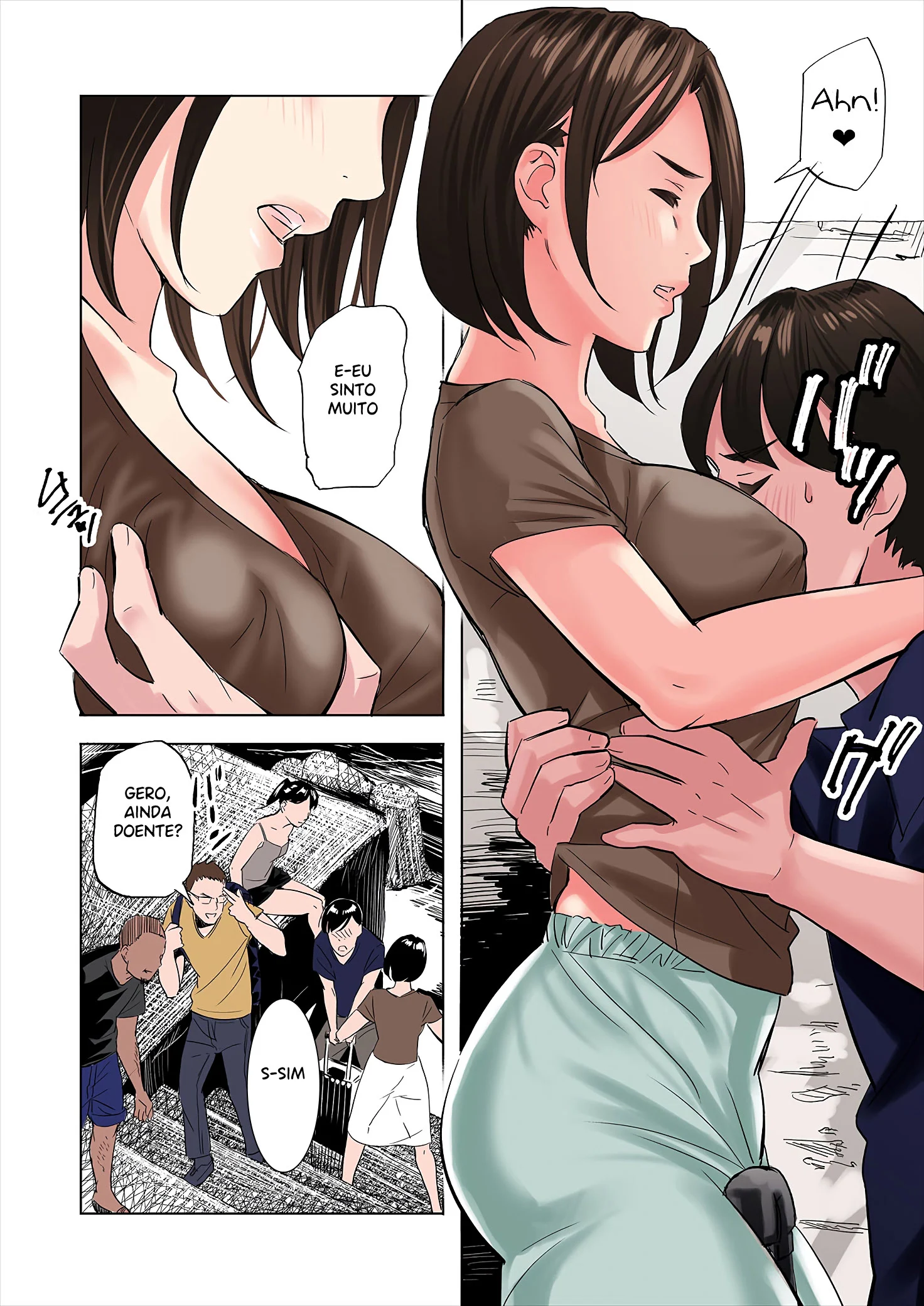 Tenta&ccedil;&atilde;o com a madrasta e irm&atilde; do meu amigo &ndash; Doujin &ndash; Em Portugu&ecirc;s