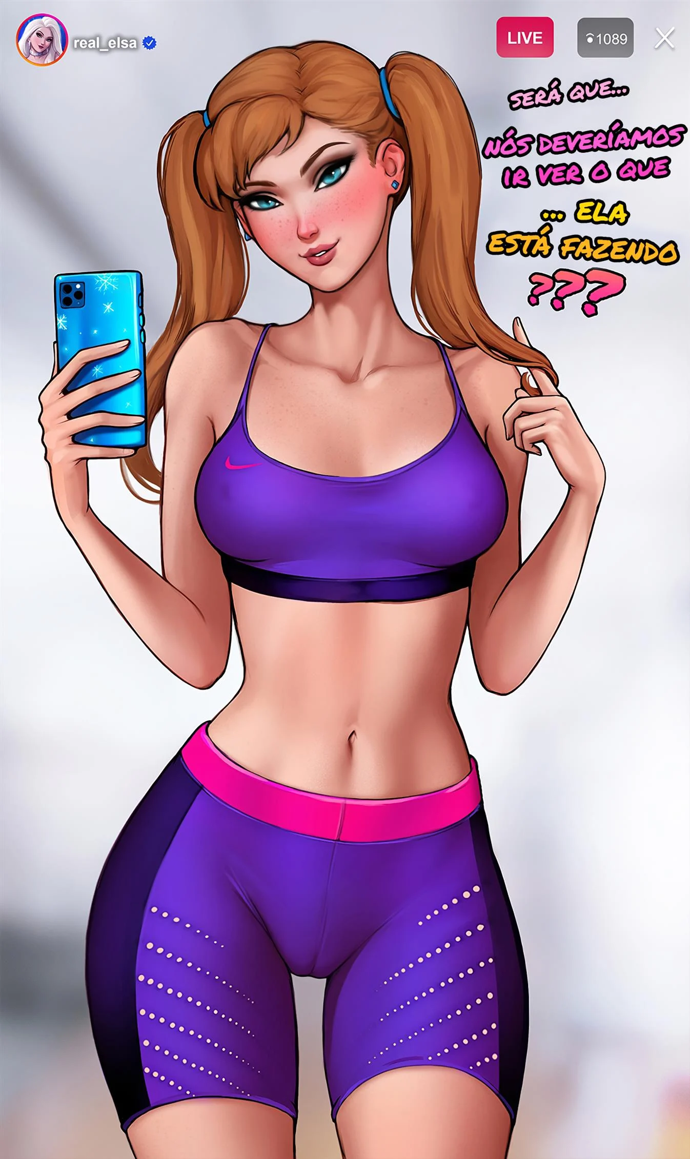 Treinando com Elsa &ndash; Gozando Dentro &ndash; Em Portugu&ecirc;s