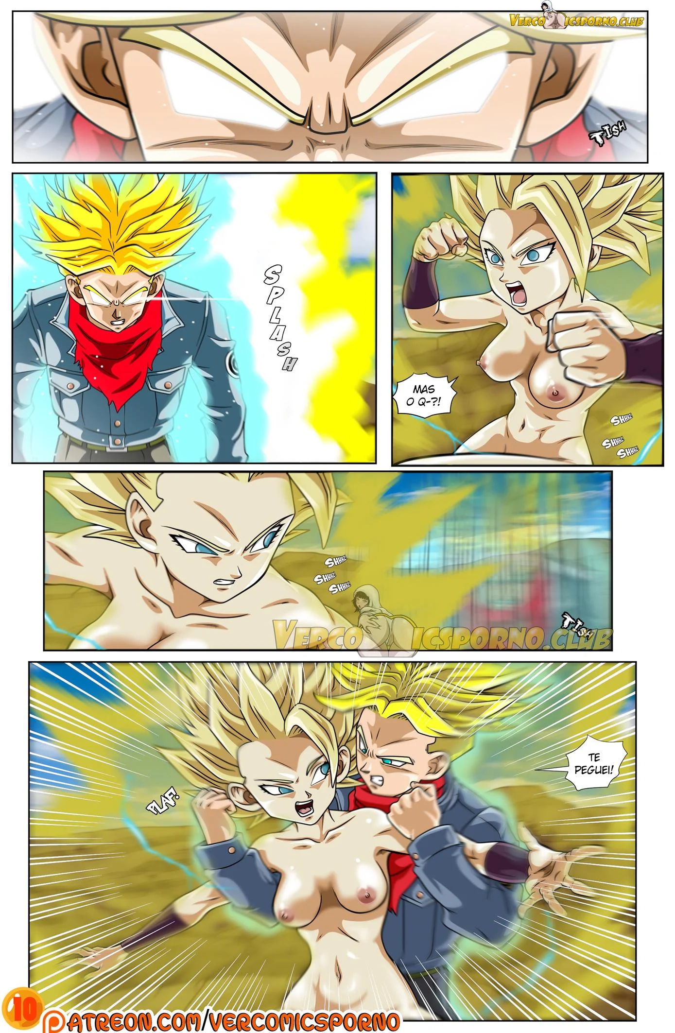 Trunks e Caulifla &ndash; Caulifla Hentai &ndash; Completo e traduzido