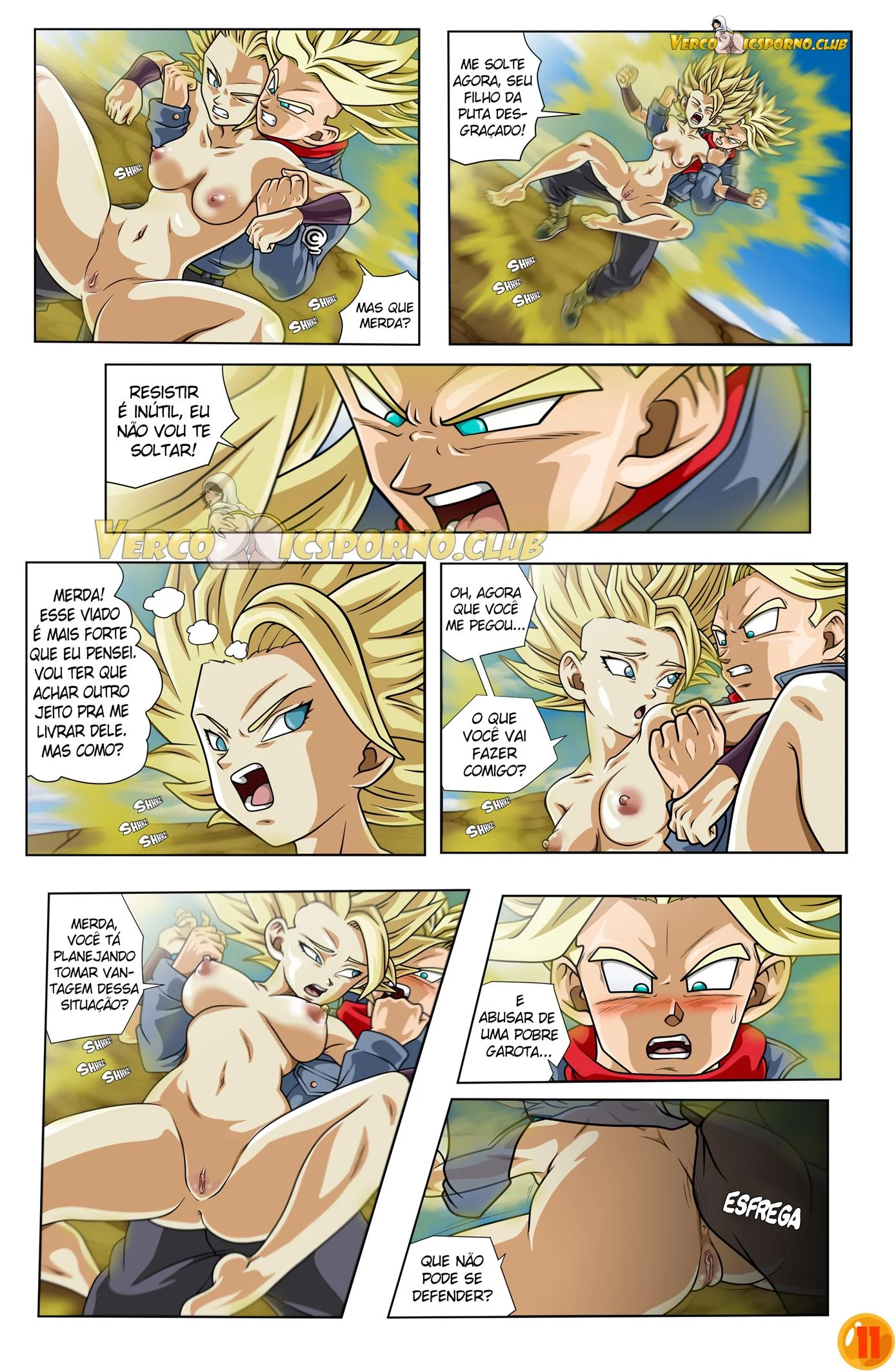 Trunks e Caulifla &ndash; Caulifla Hentai &ndash; Completo e traduzido
