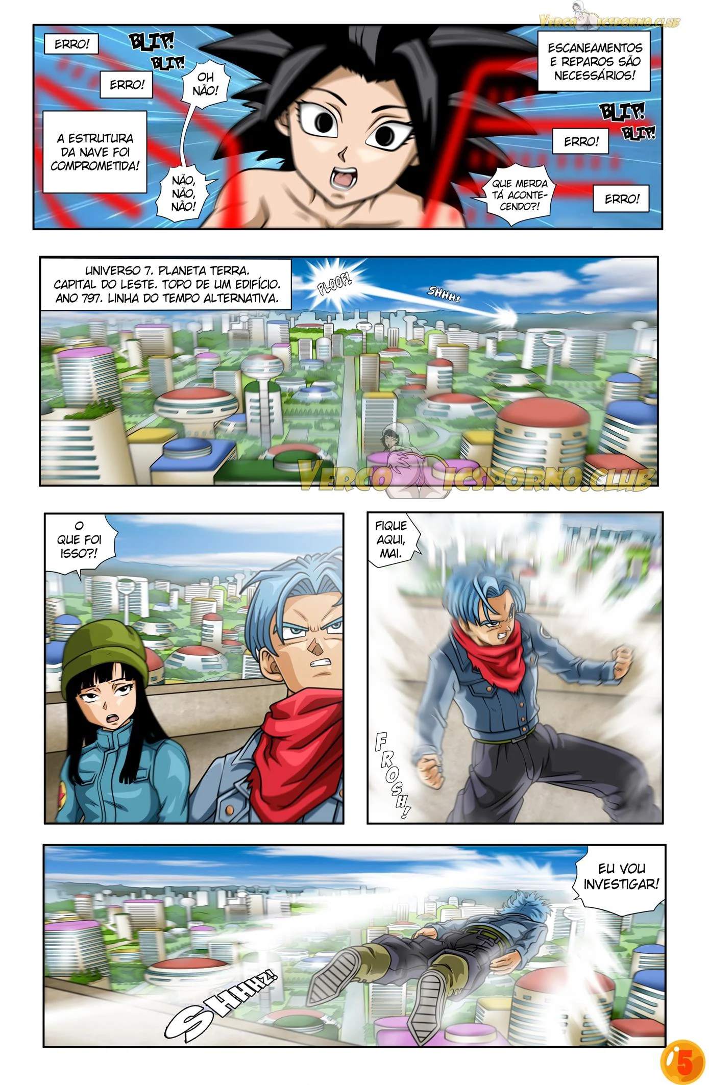 Trunks e Caulifla &ndash; Caulifla Hentai &ndash; Completo e traduzido