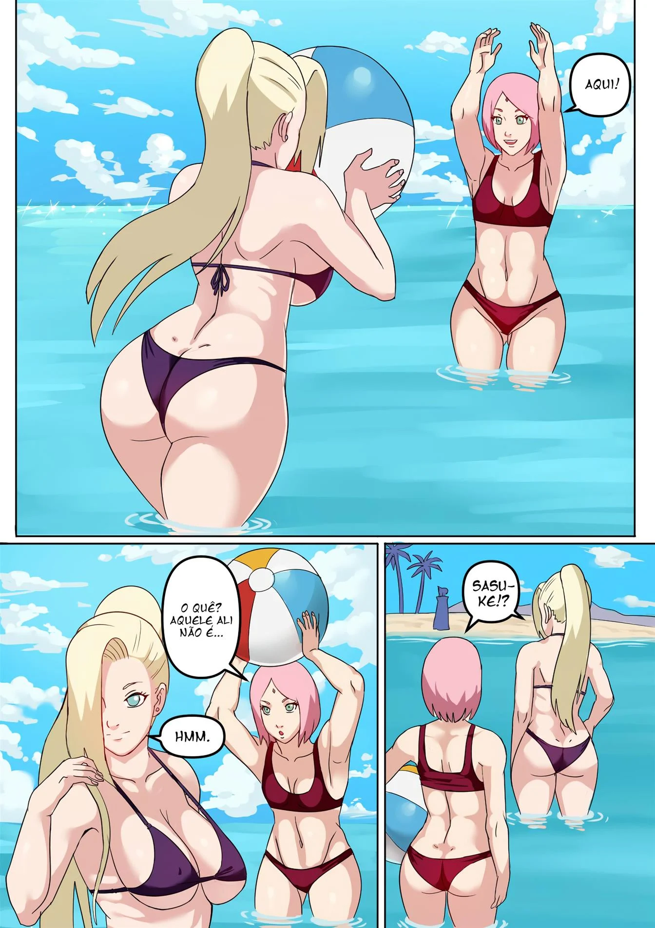 Tsunade e Ino Hentai &ndash; Sexo Grupal &ndash; Hentai em Portugu&ecirc;s