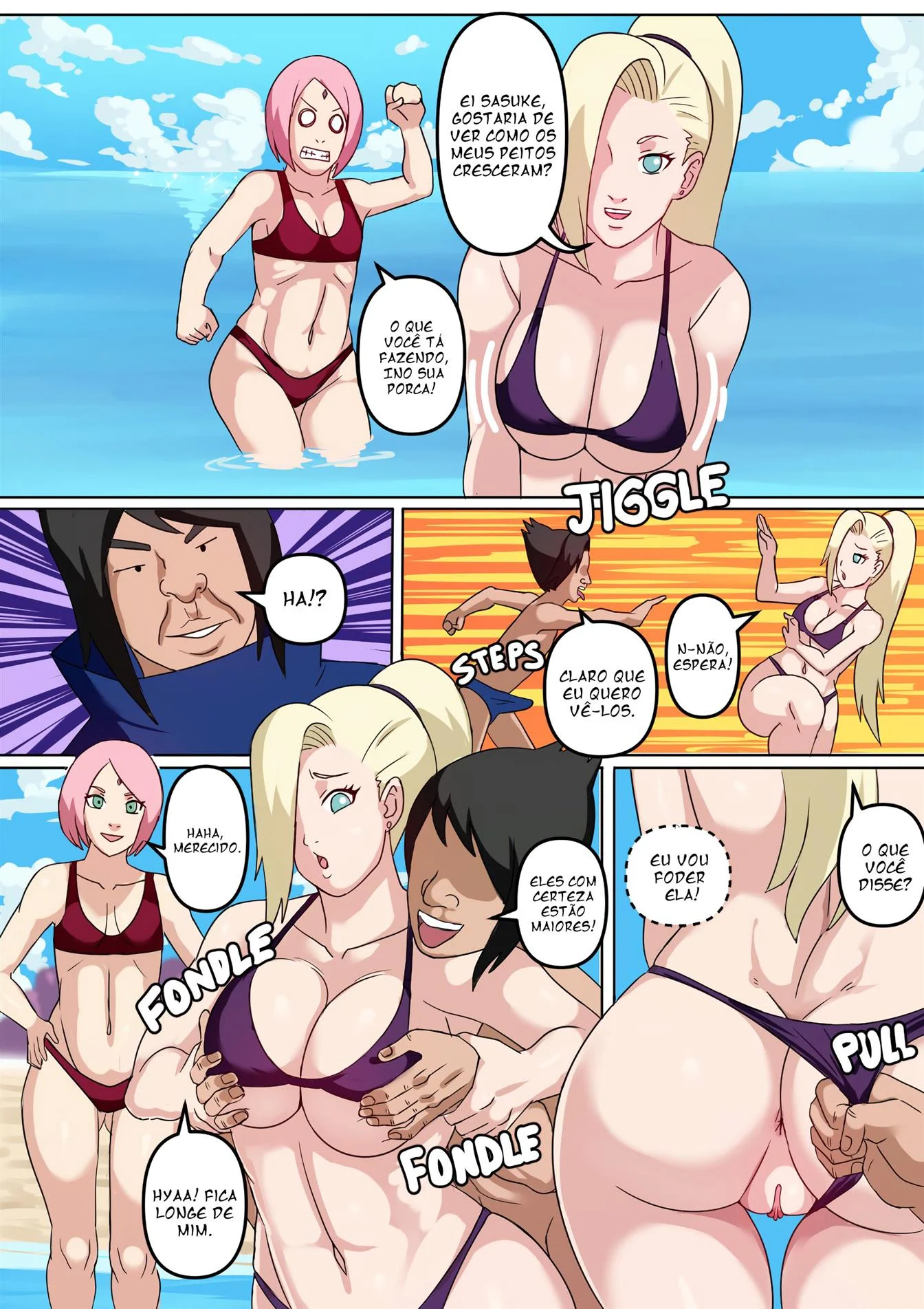 Tsunade e Ino Hentai &ndash; Sexo Grupal &ndash; Hentai em Portugu&ecirc;s