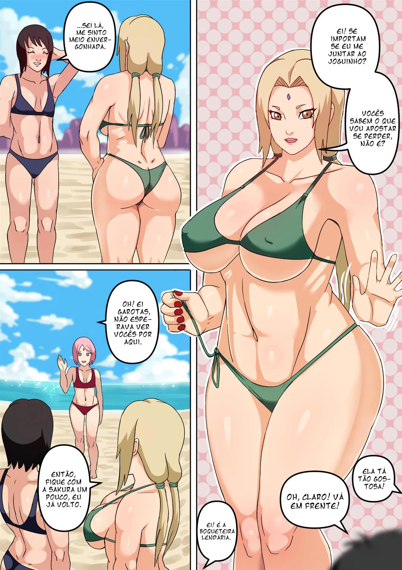 Tsunade e Ino Hentai &ndash; Sexo Grupal &ndash; Hentai em Portugu&ecirc;s