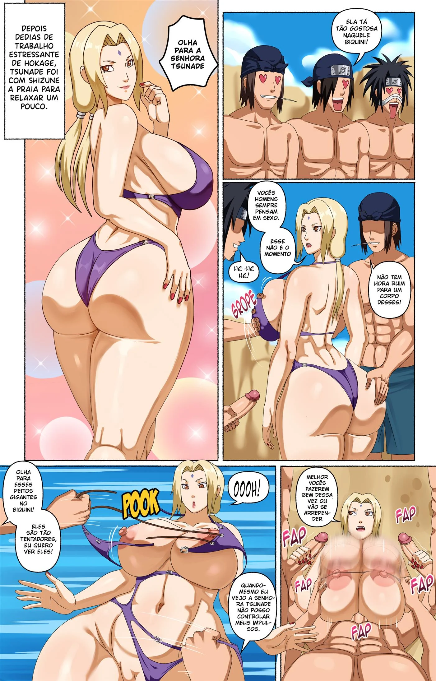 Tsunade e seus assistentes &ndash; Hentai &ndash; Ler Quadrinho Completos