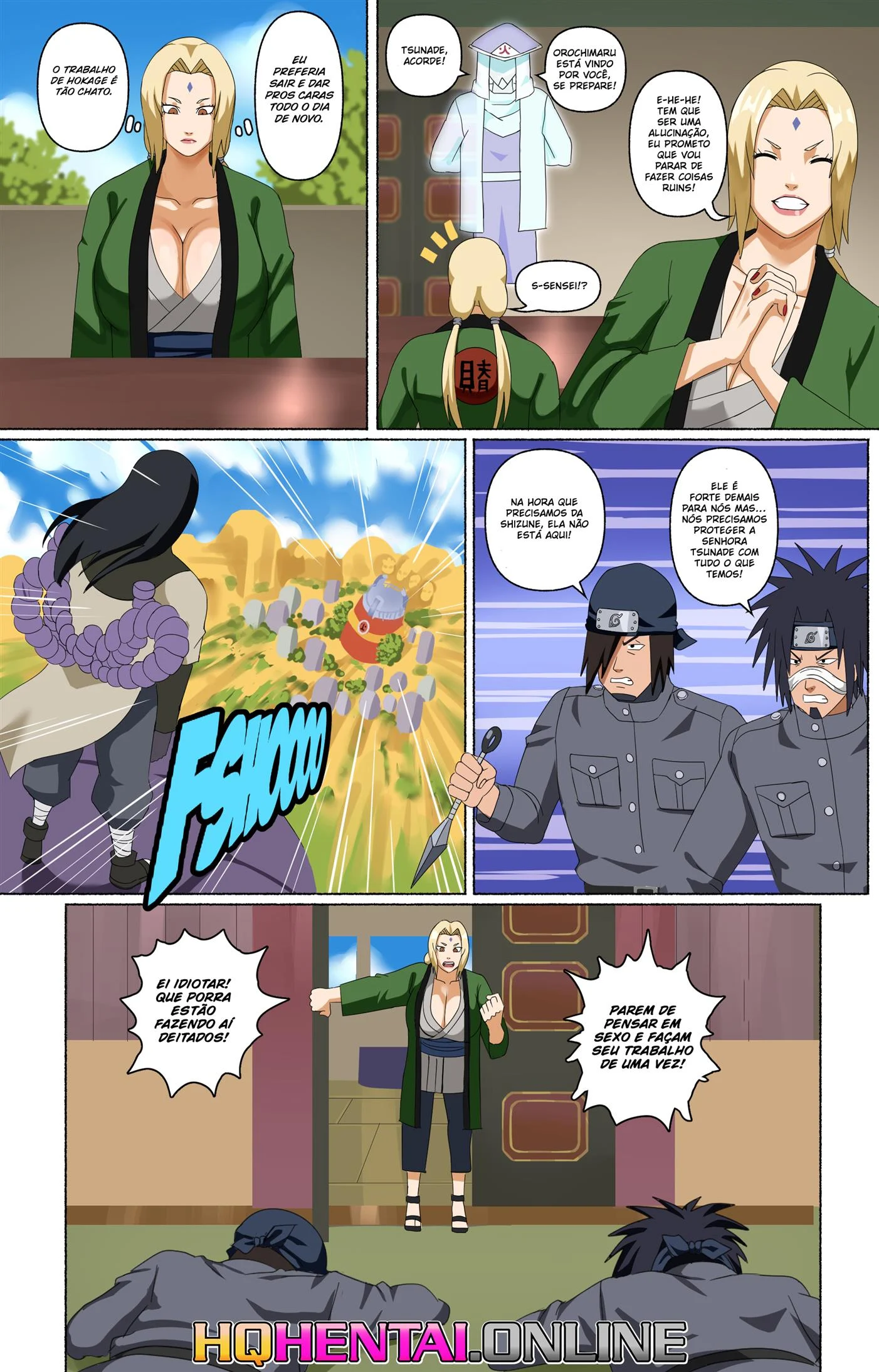 Tsunade e seus assistentes &ndash; Hentai &ndash; Ler Quadrinho Completos