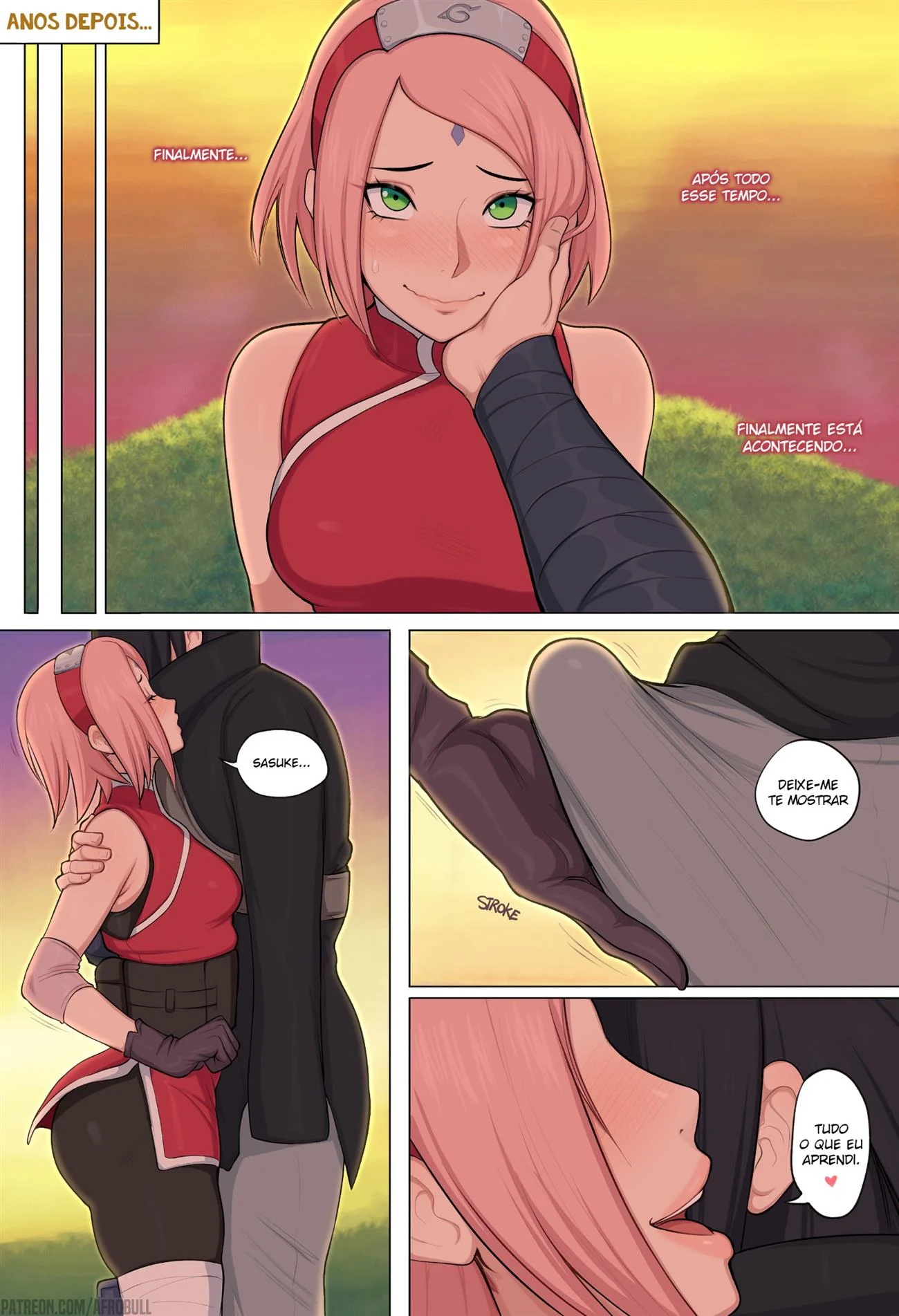 Tsunade ensina uma li&ccedil;&atilde;o a Sakura &ndash; Pau Grande &ndash; Tradu&ccedil;&atilde;o Nacional