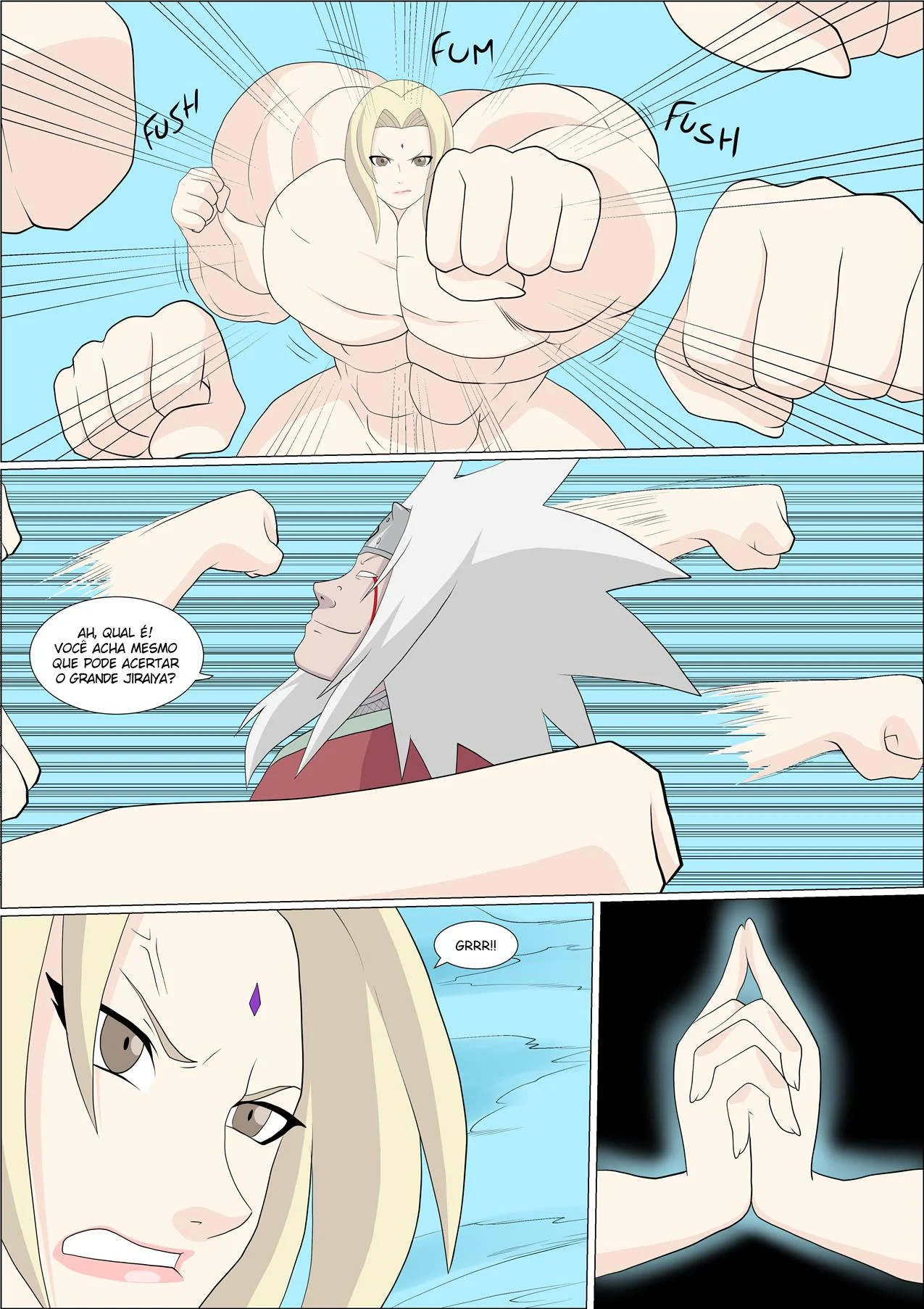 Tsunade vs Jiraiya &ndash; Naruto Hentai &ndash; Tradu&ccedil;&atilde;o Nacional