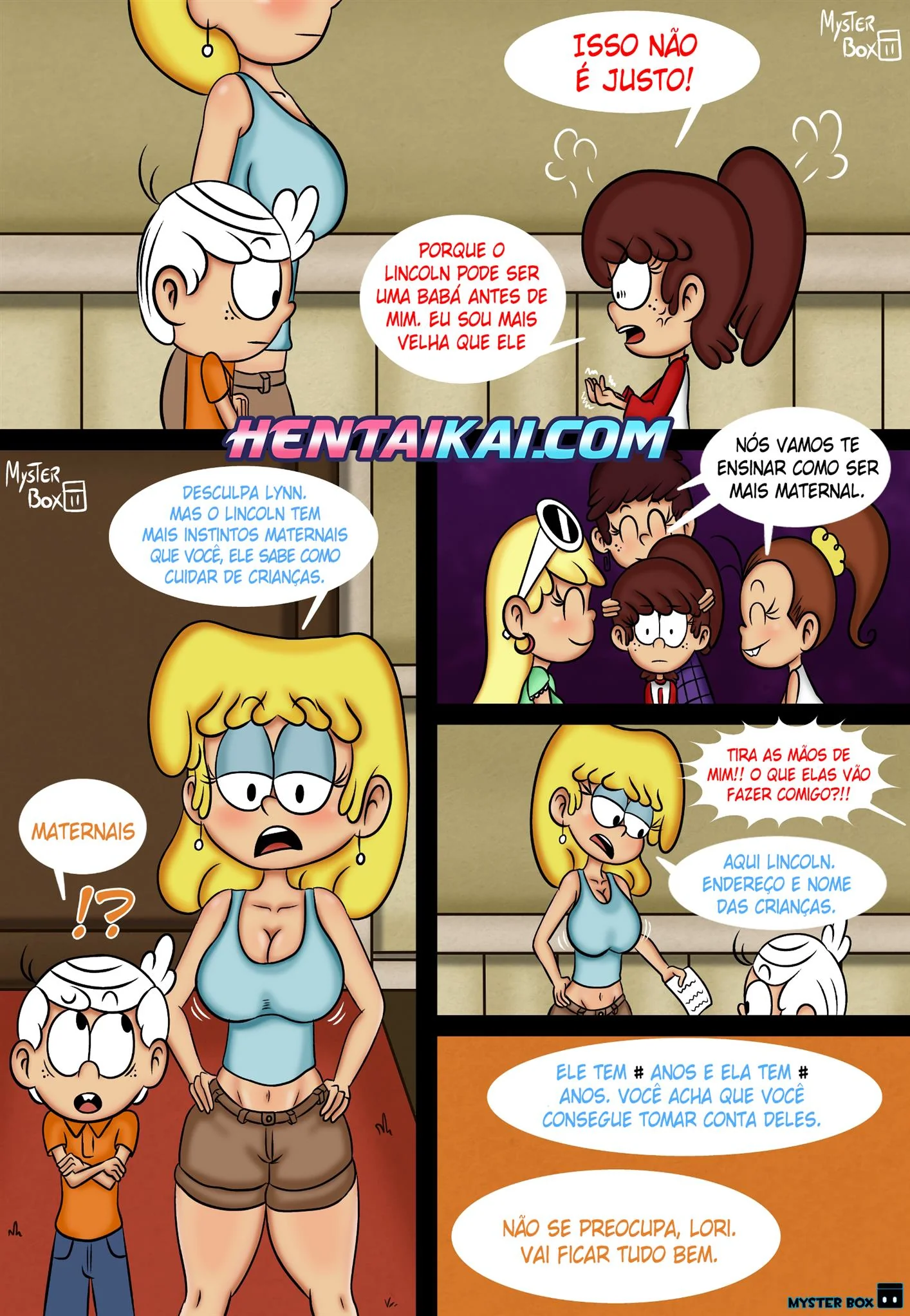 A Babá Safada do Lincoln - Hentai em HQ Brasileiro