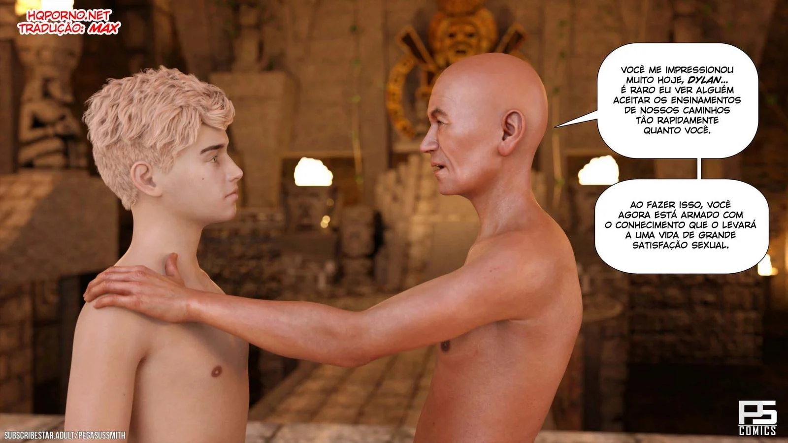 A Jornada de Dylan: Mestre da Ilha e suas Piranhas Safadas - Hentai HQ Brasileiro