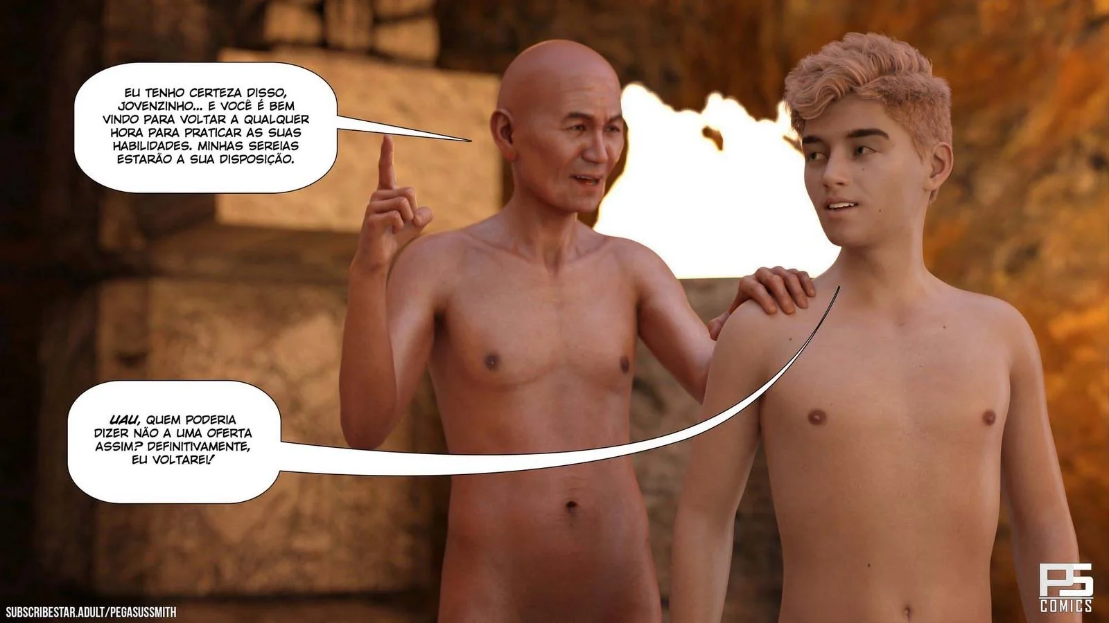 A Jornada de Dylan: Mestre da Ilha e suas Piranhas Safadas - Hentai HQ Brasileiro