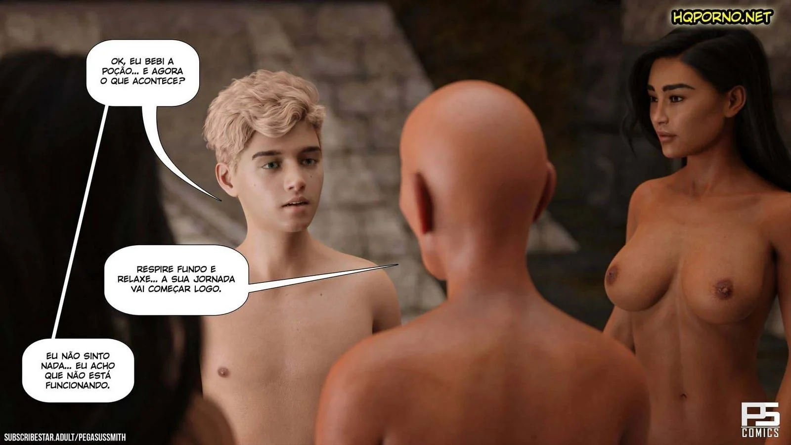 A Jornada de Dylan: Mestre da Ilha e suas Piranhas Safadas - Hentai HQ Brasileiro