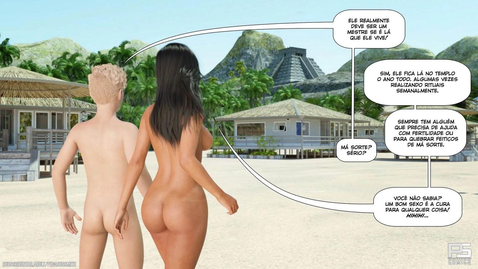 A Jornada de Dylan: Mestre da Ilha e suas Piranhas Safadas - Hentai HQ Brasileiro