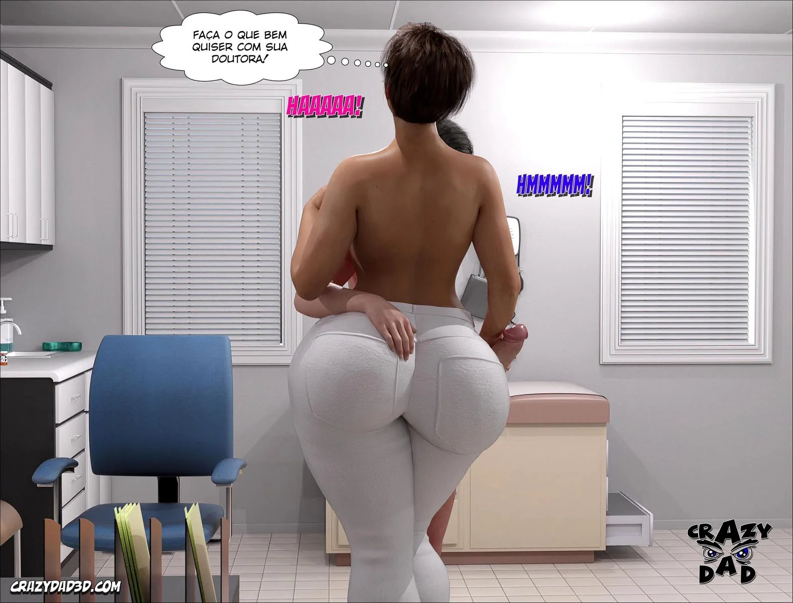 A Médica Safada e a Piroca Pulsante em Hentai HQ Brasileiro!