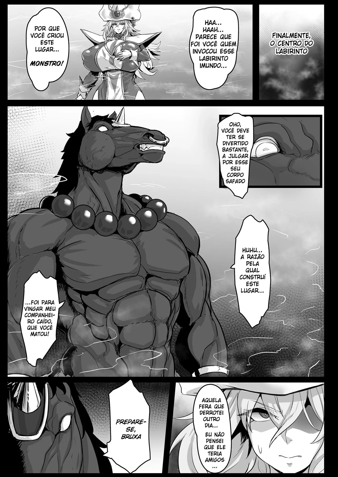 A Mística Silenciosa e os Monstros da Buceta Sinistra em Hentai HQ Brasileiro