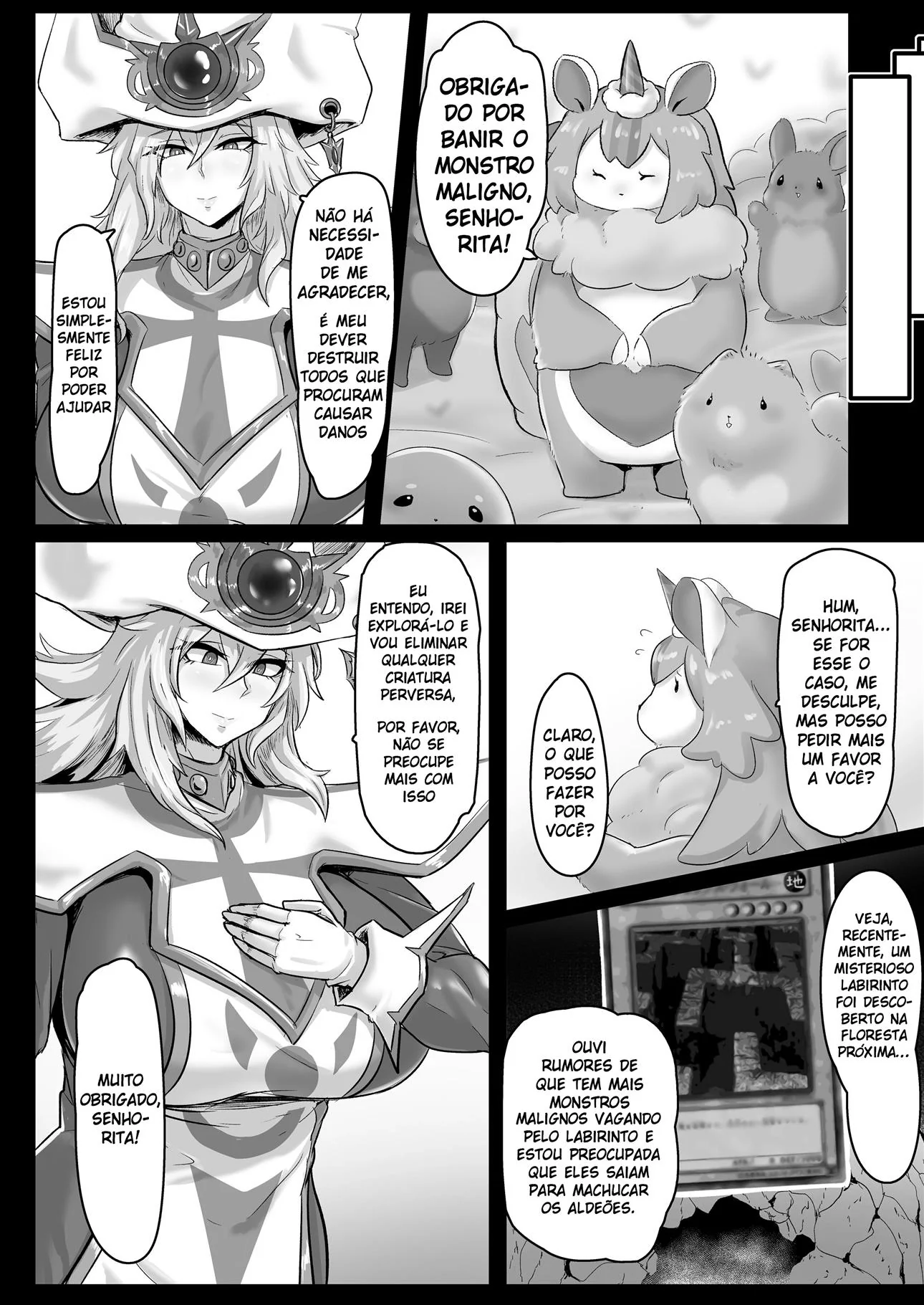 A Mística Silenciosa e os Monstros da Buceta Sinistra em Hentai HQ Brasileiro