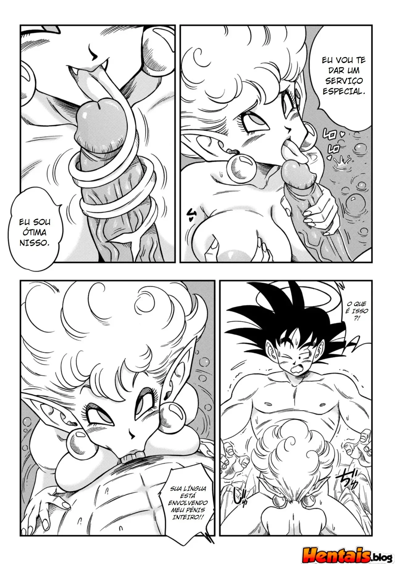 A Pica da Princesa Serpente na Buceta da Princesa Son Goku em Dragon Ball Porno - Em Hentai HQ Brasileiro