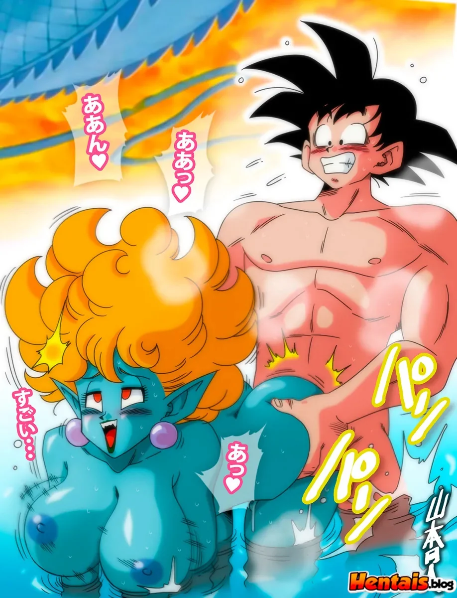 A Pica da Princesa Serpente na Buceta da Princesa Son Goku em Dragon Ball Porno - Em Hentai HQ Brasileiro